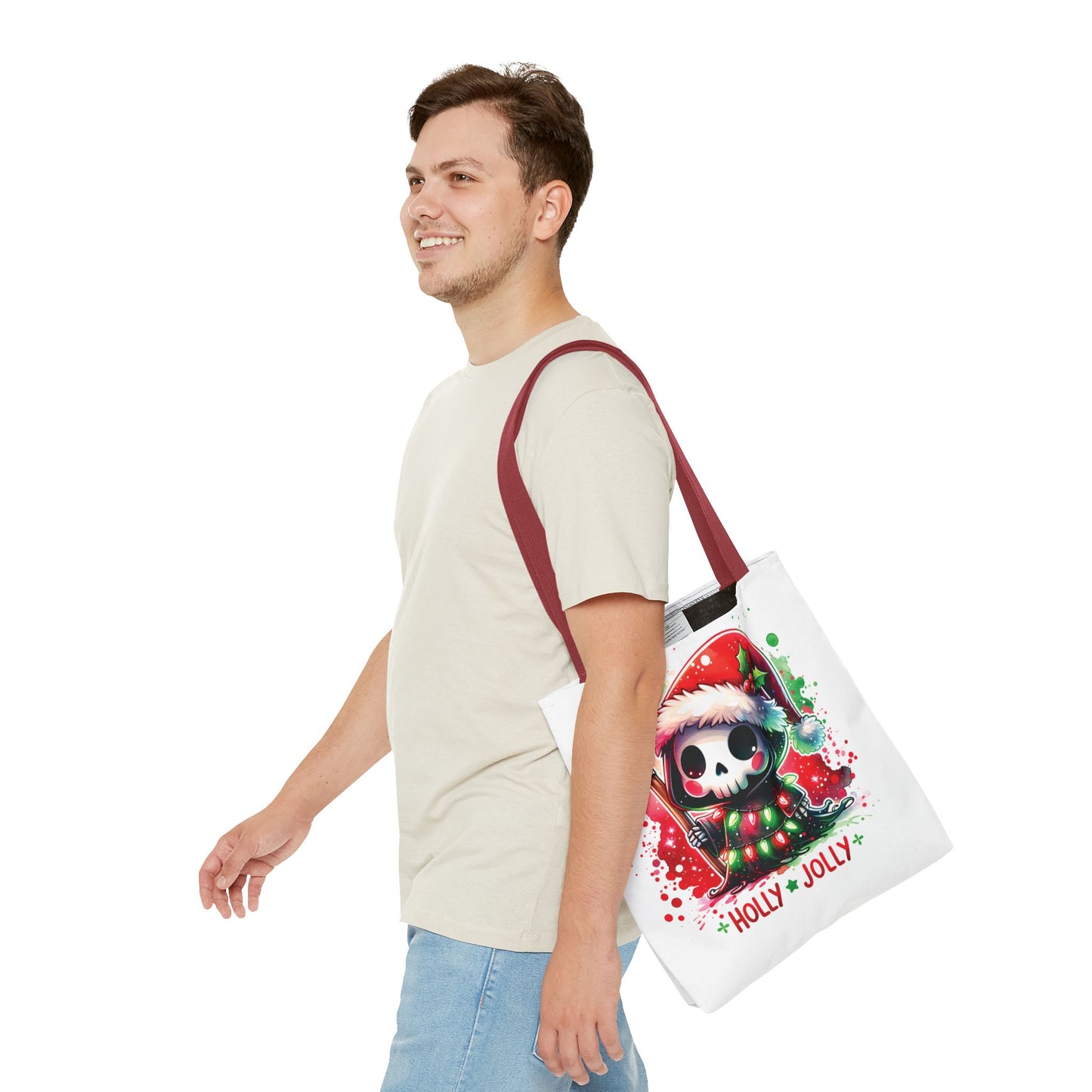 Holly jolly, Tote Bag (AOP)