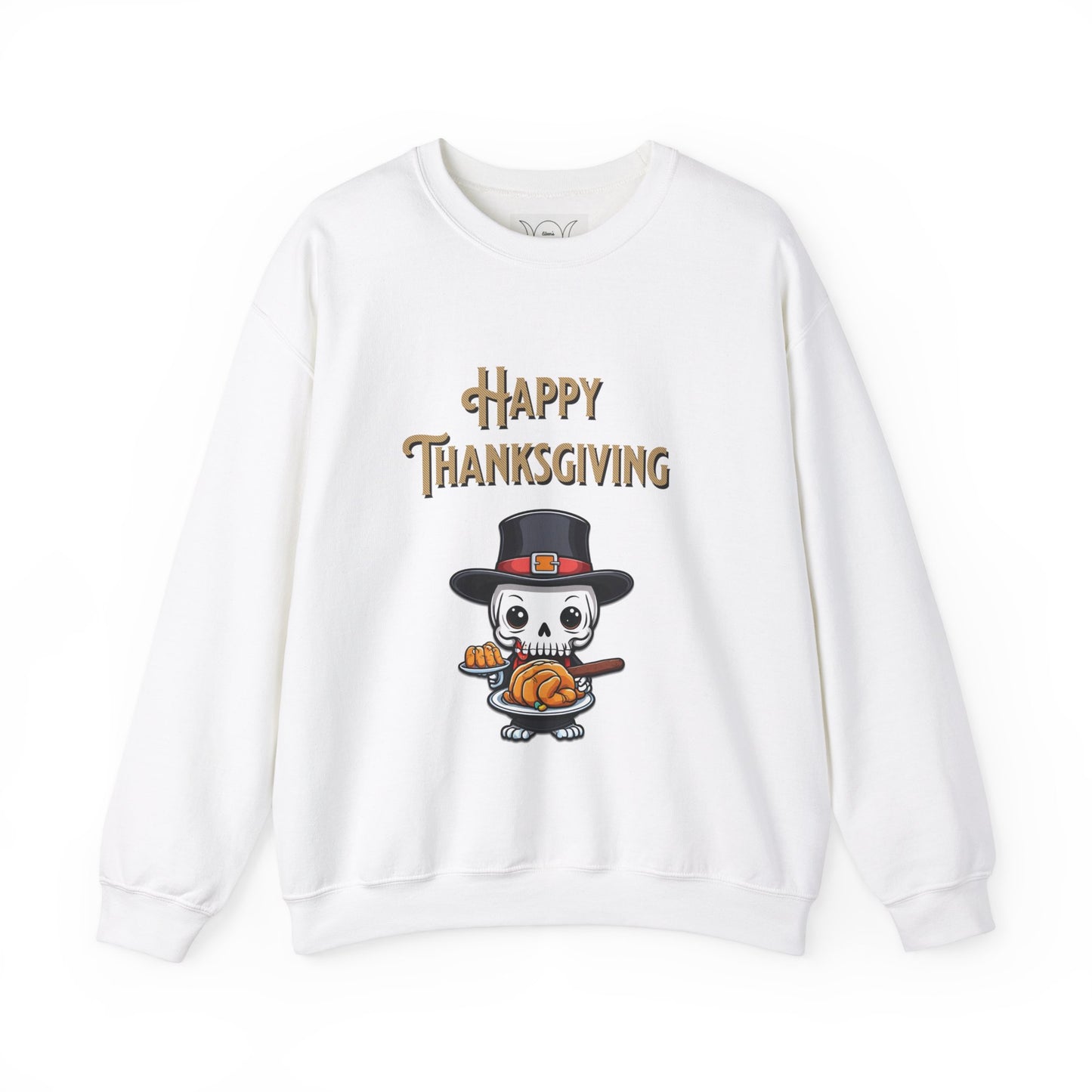 Happy thanksgiving, ™ Crewneck Sweatshirt ( sleeve design )