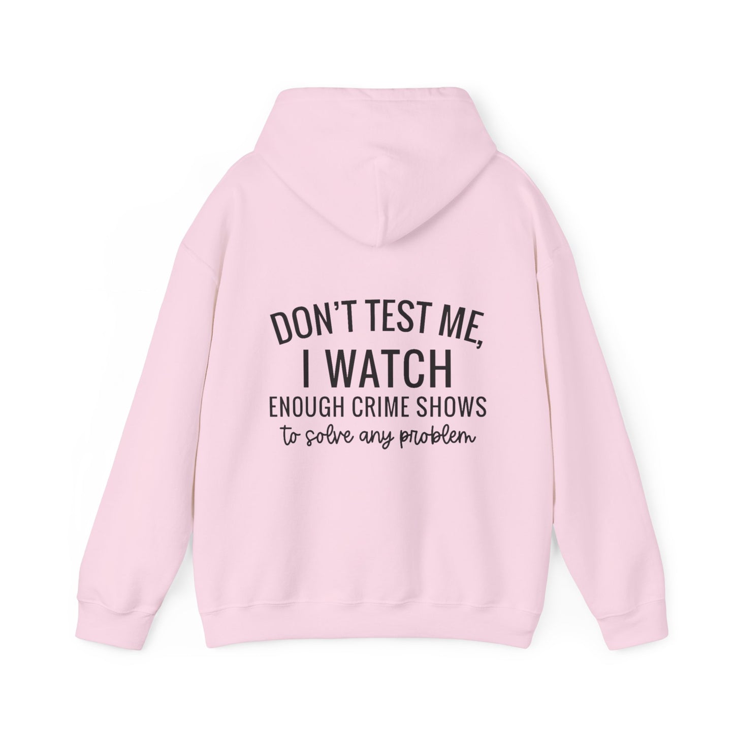 True crime watcher, Unisex Heavy Blend™ Hooded Sweatshirt (no side arm design)