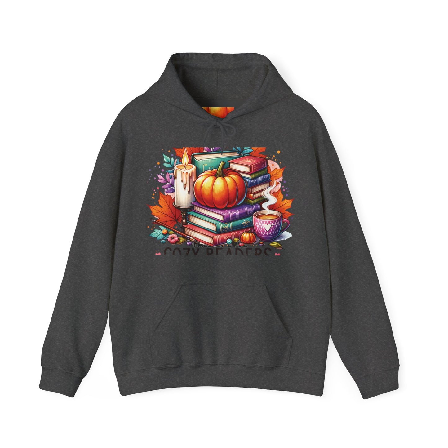 Copy of Cozy reader book society,  Unisex Heavy Blend™ Hooded Sweatshirt (no side arm design)