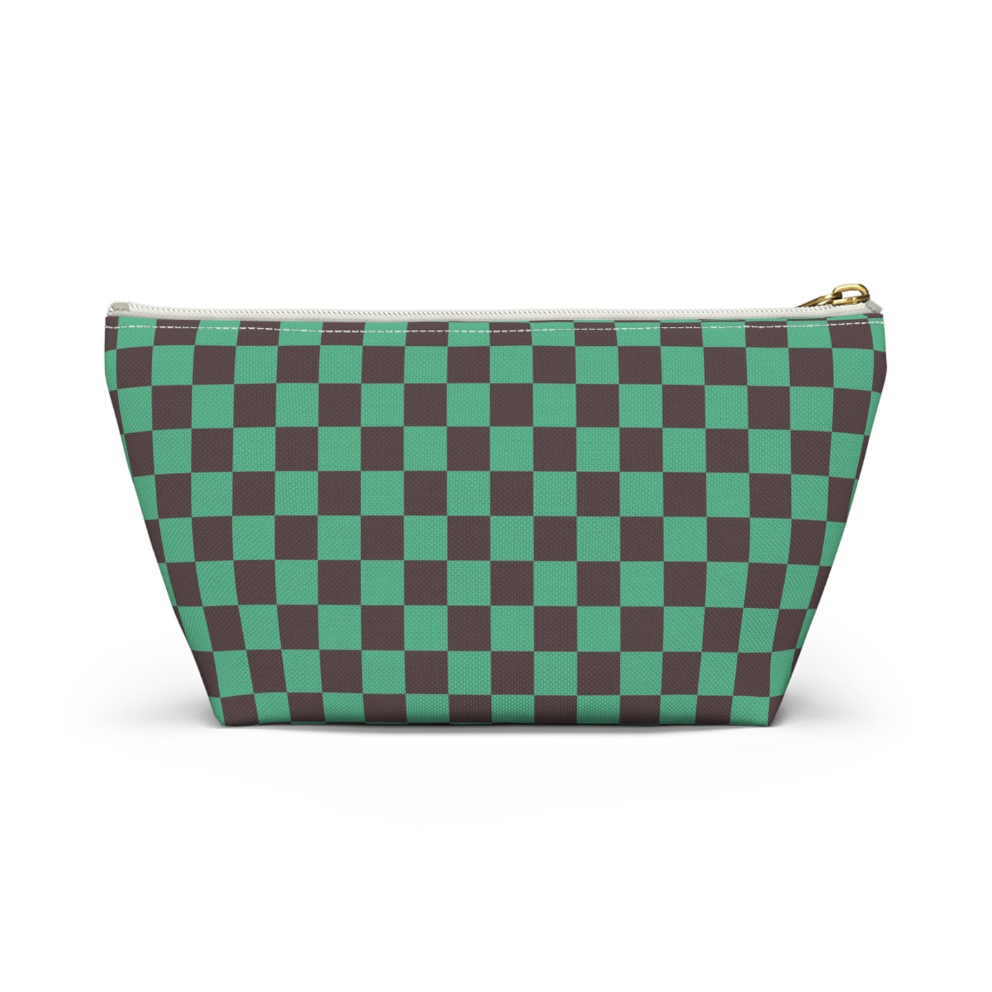 Black & green checkers   Accessory Pouch w T-bottoms