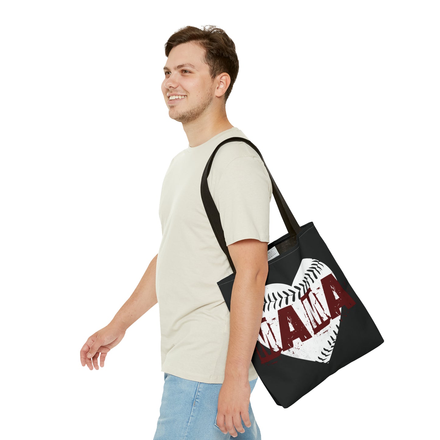 Baseball mama, Tote Bag (AOP)