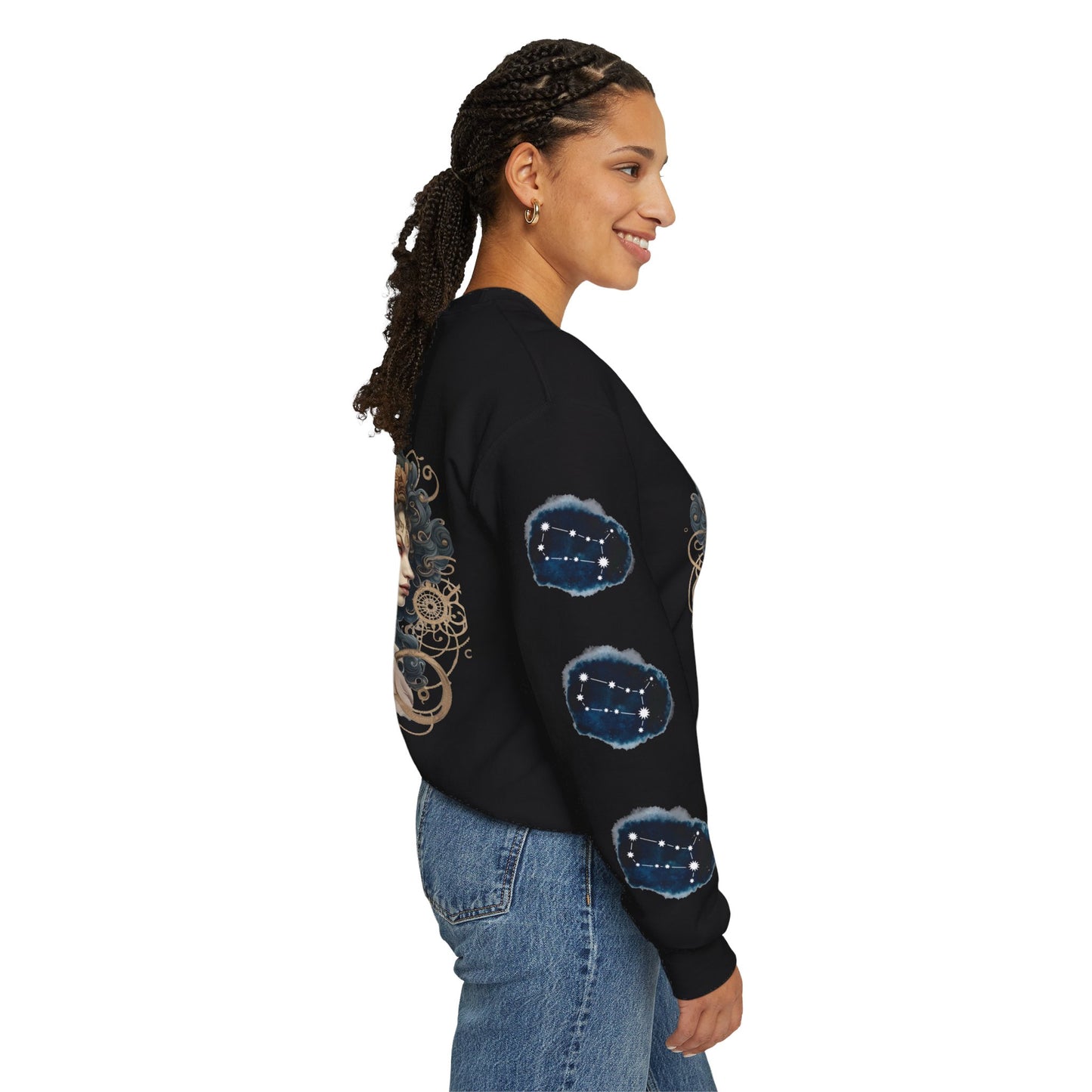 Gemini , ™ Crewneck Sweatshirt ( side arm design)