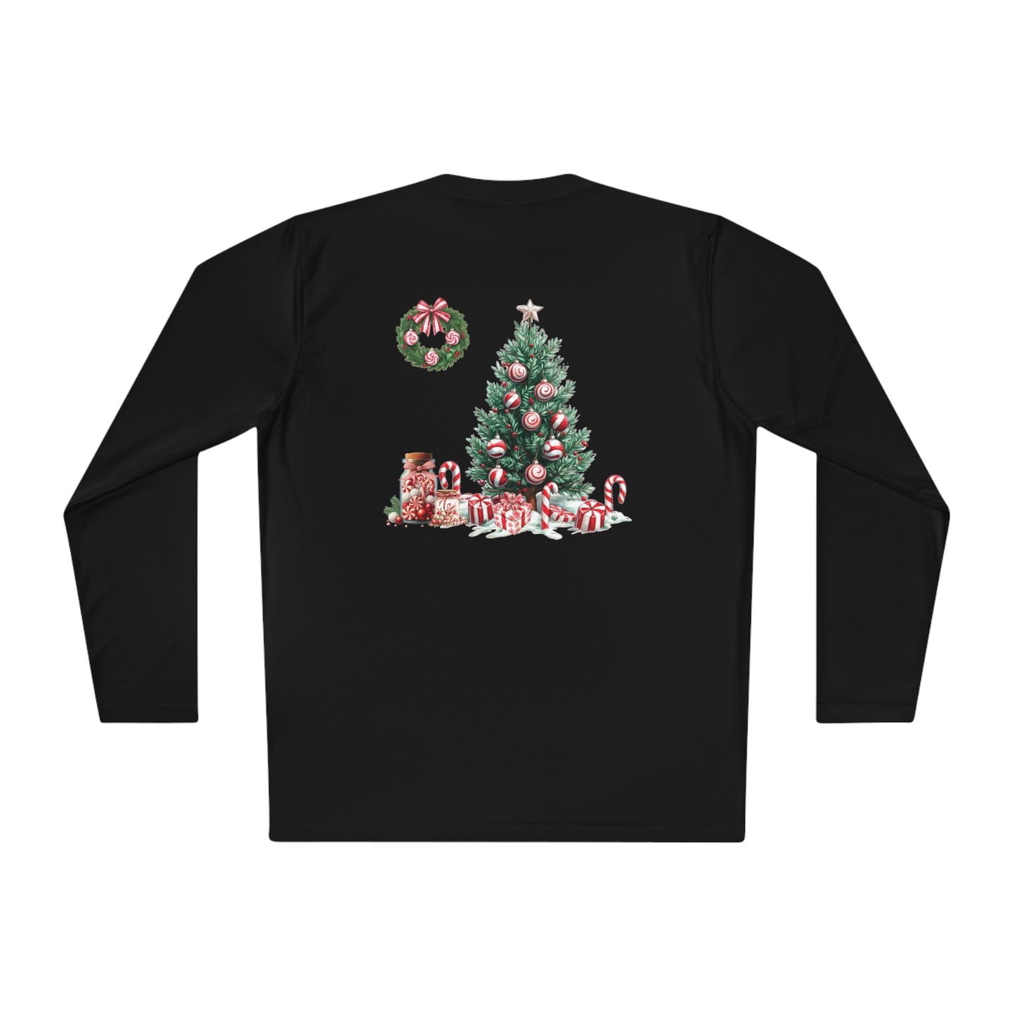 Peppermint Christmas,  Unisex Lightweight Long Sleeve Tee