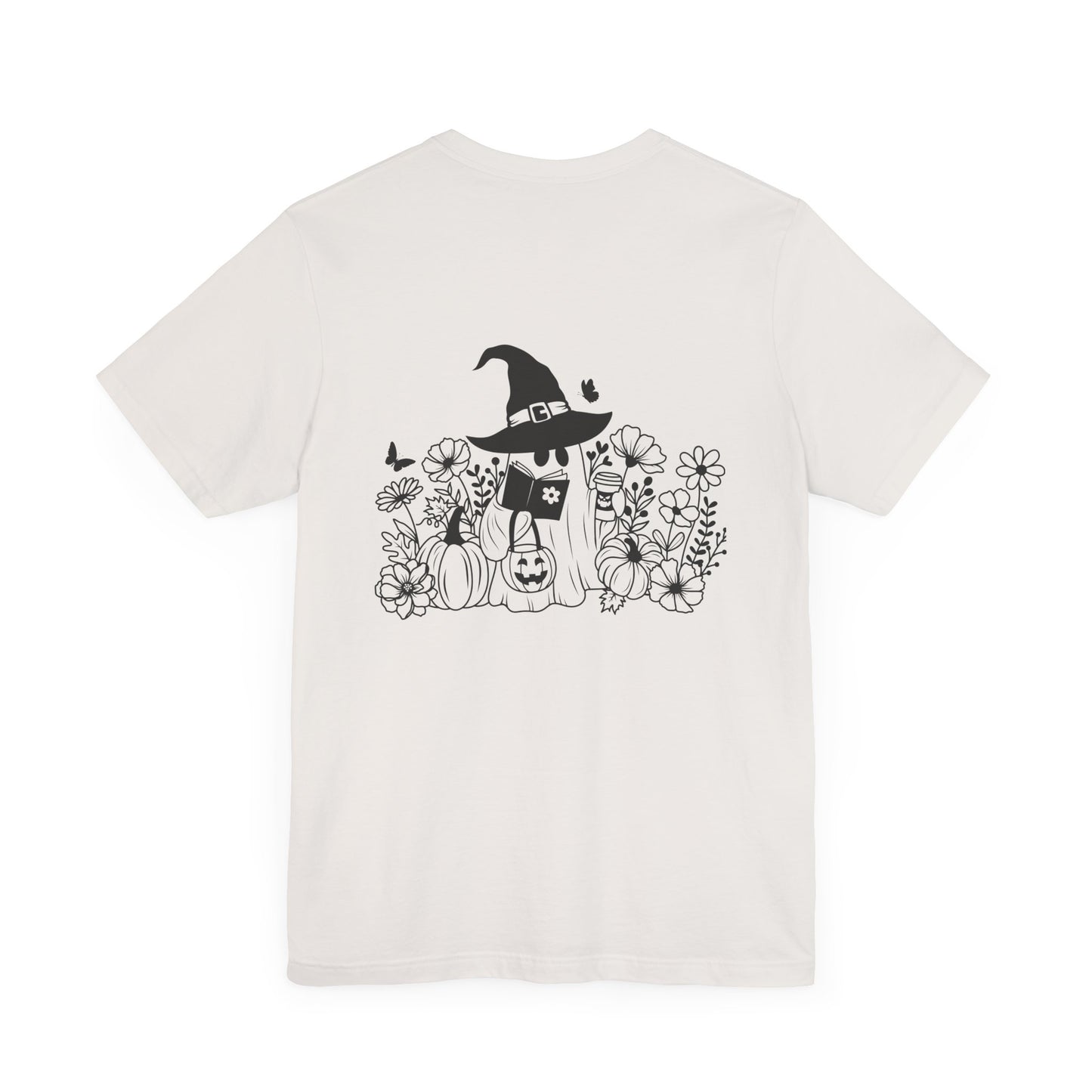 Cozy boo reading, Unisex Jersey Short Sleeve Tee ( No sleeve design)