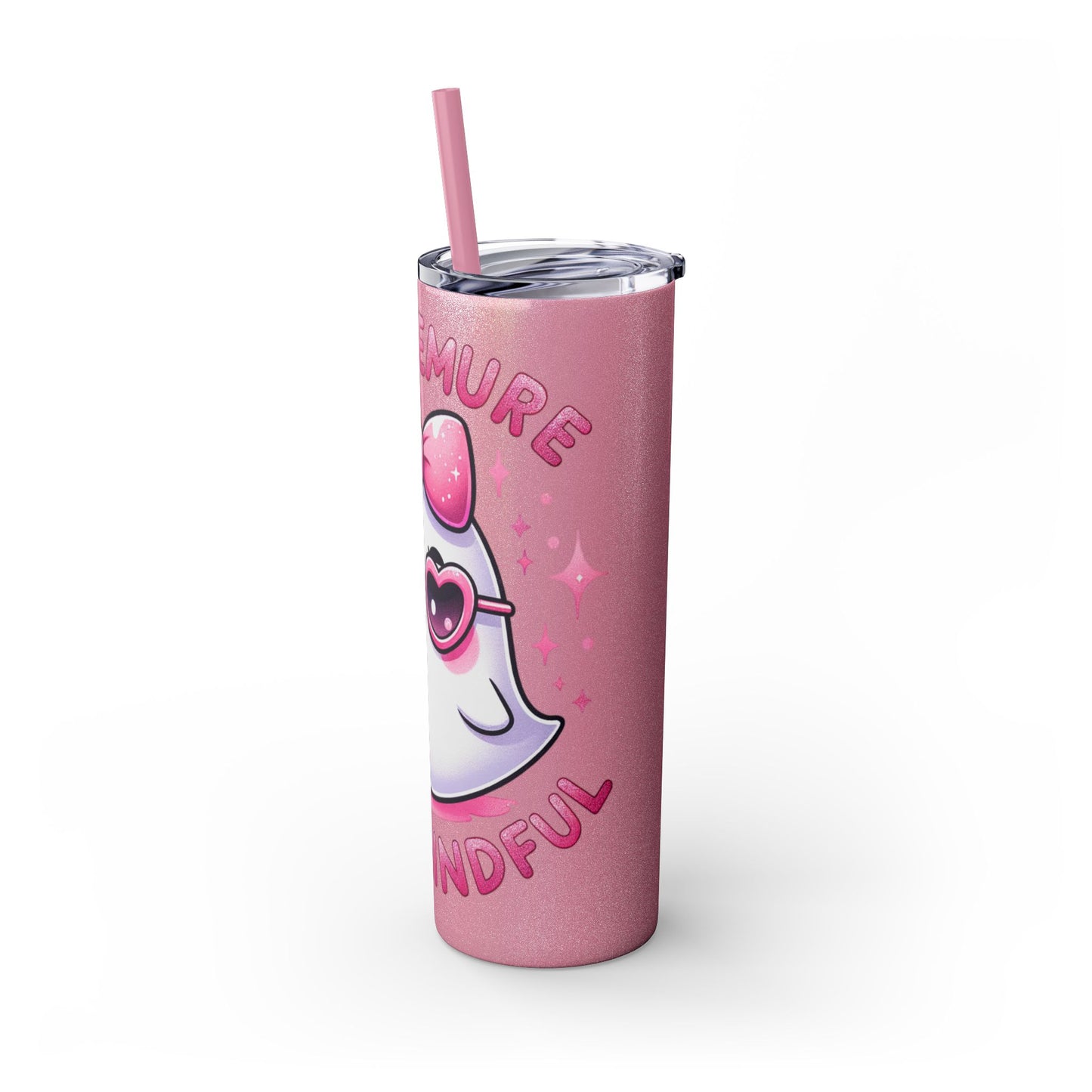 Very demure, Skinny Tumbler with Straw, 20oz