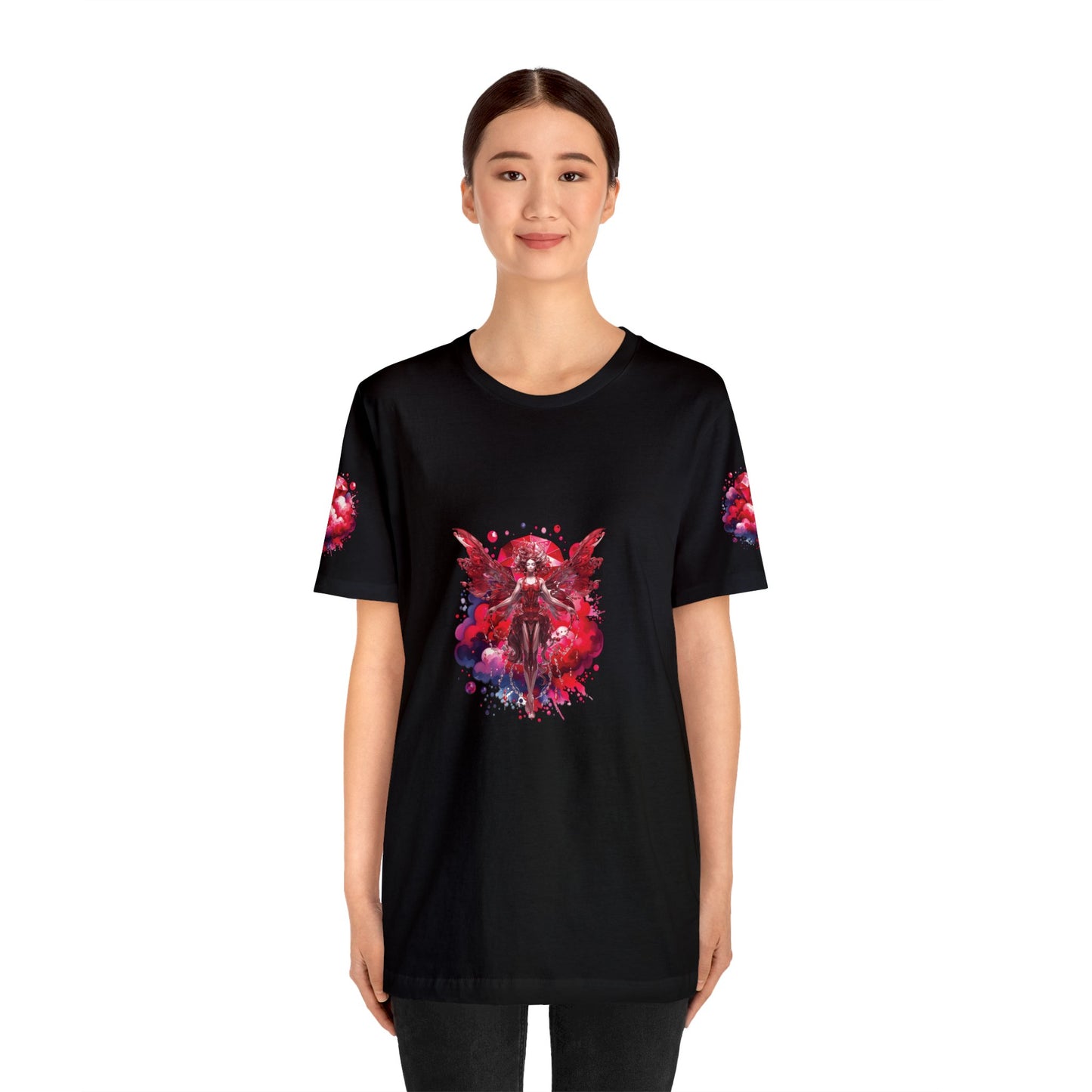 January garnet fairy, Unisex Jersey Short Sleeve