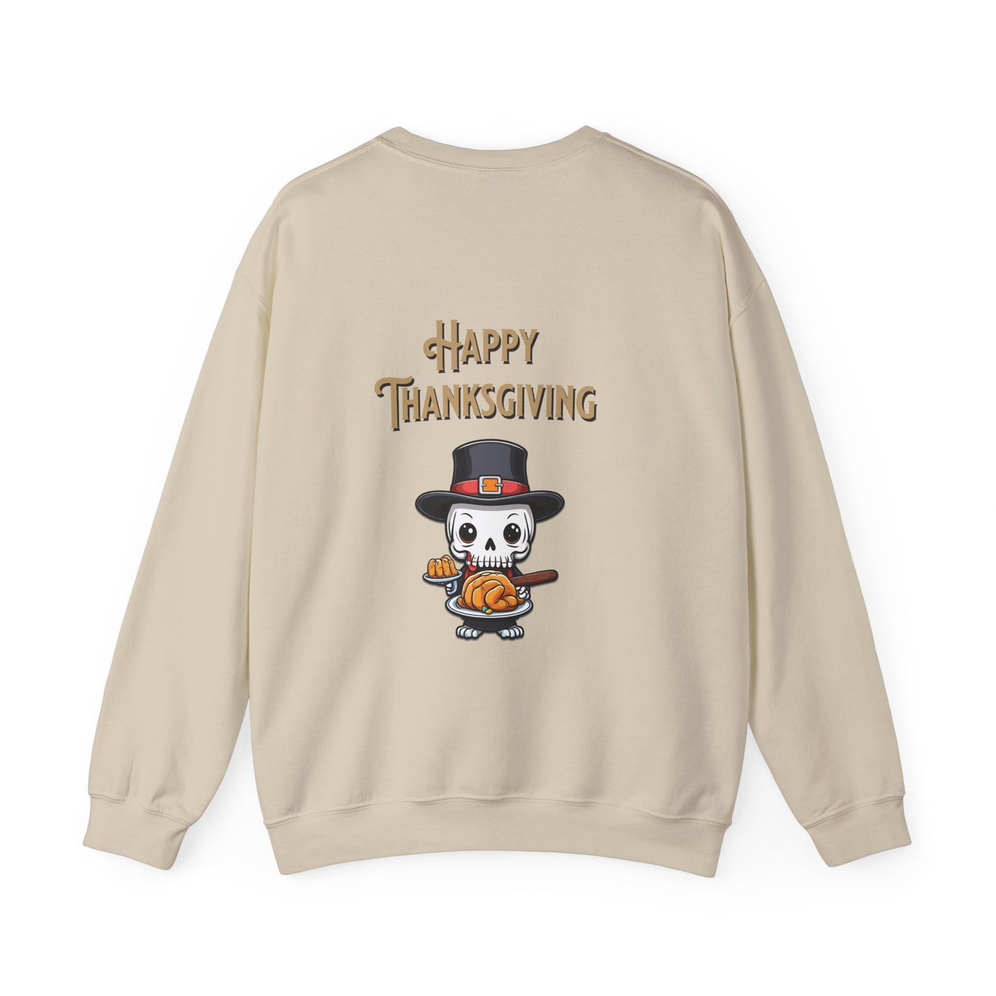 Happy thanksgiving, ™ Crewneck Sweatshirt ( sleeve design )