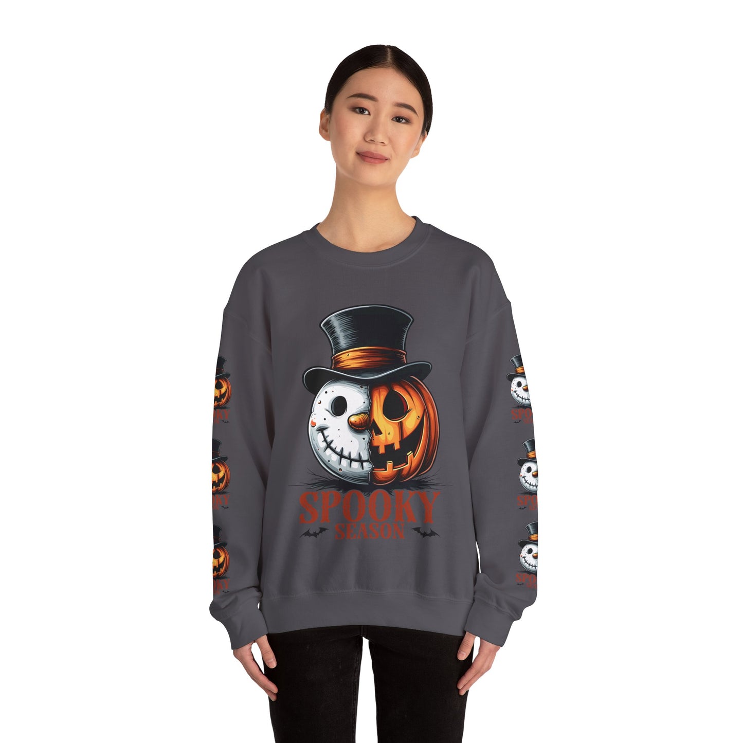 Spooky season, ™ Crewneck Sweatshirt ( sleeve design )