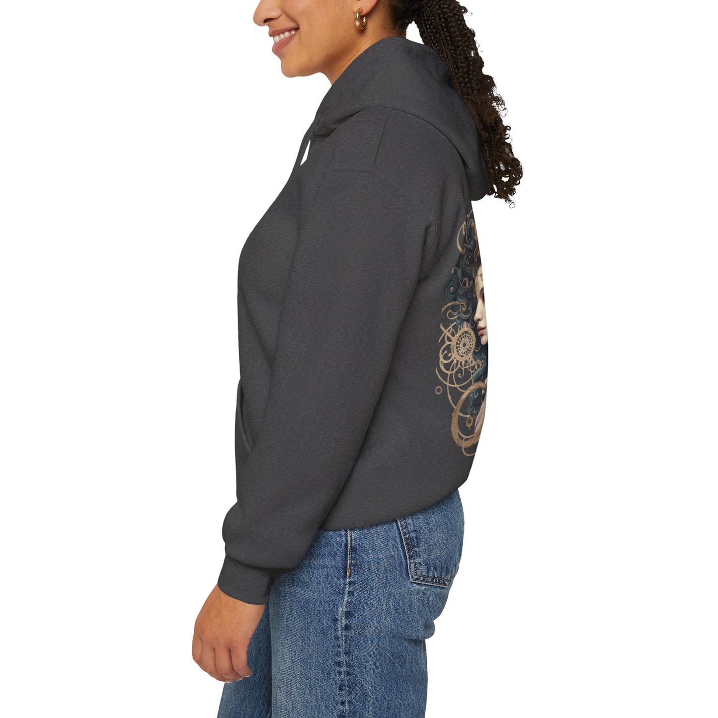 Gemini ,  Unisex Heavy Blend™ Hooded Sweatshirt (no side arm design)