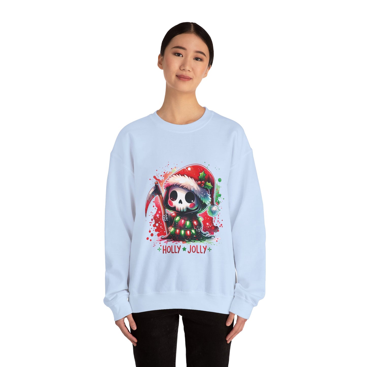 Holly jolly, ™ Crewneck Sweatshirt ( no sleeve design )