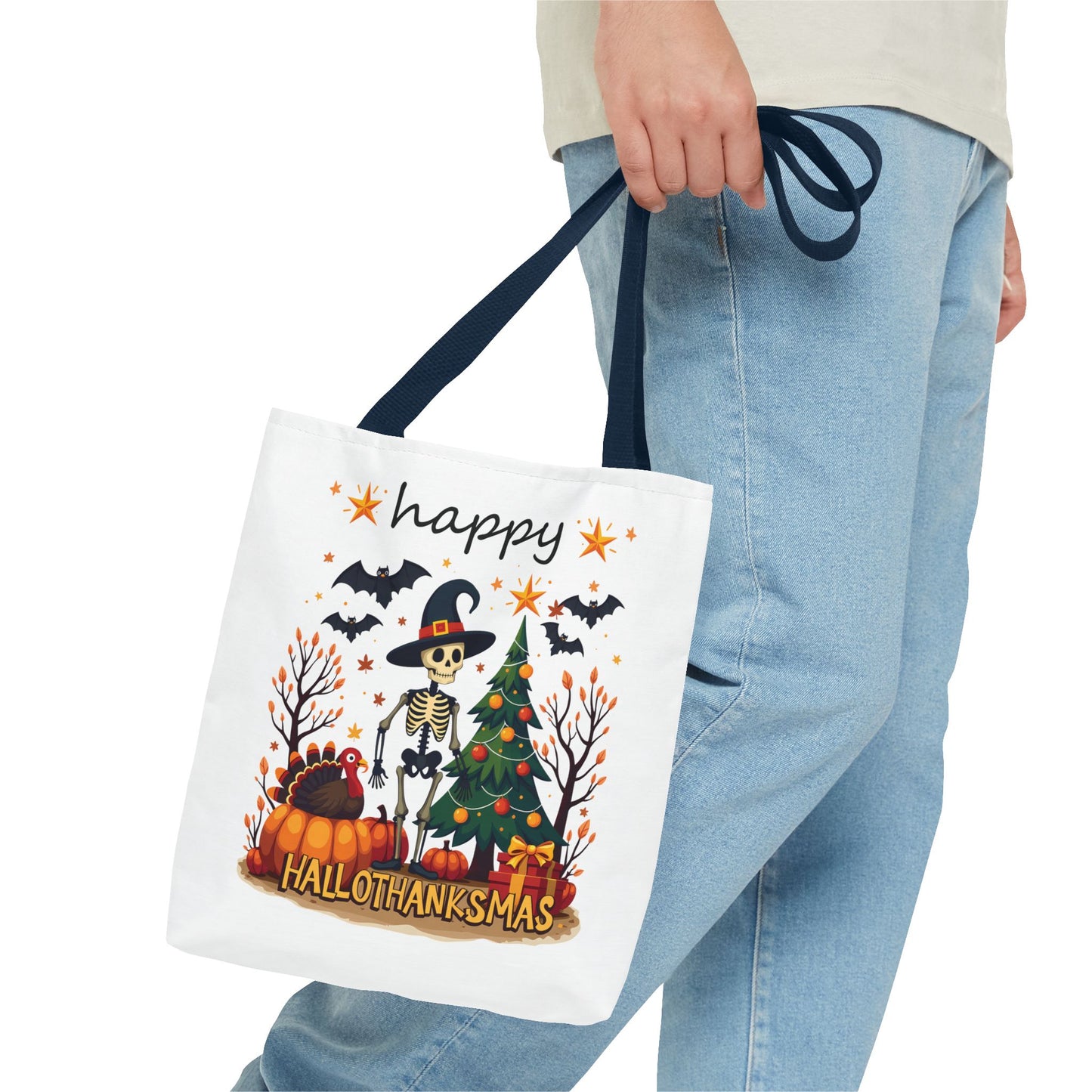 Happy hellothanksmas, Tote Bag (AOP)