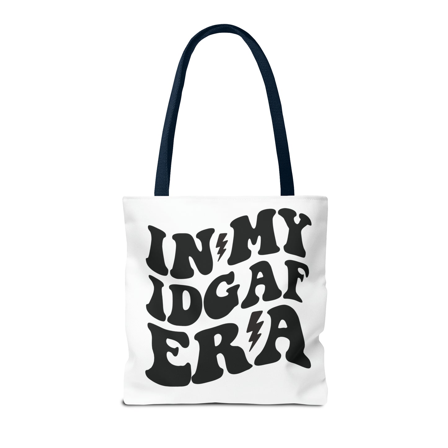 In my IDGAF era, Tote Bag (AOP)