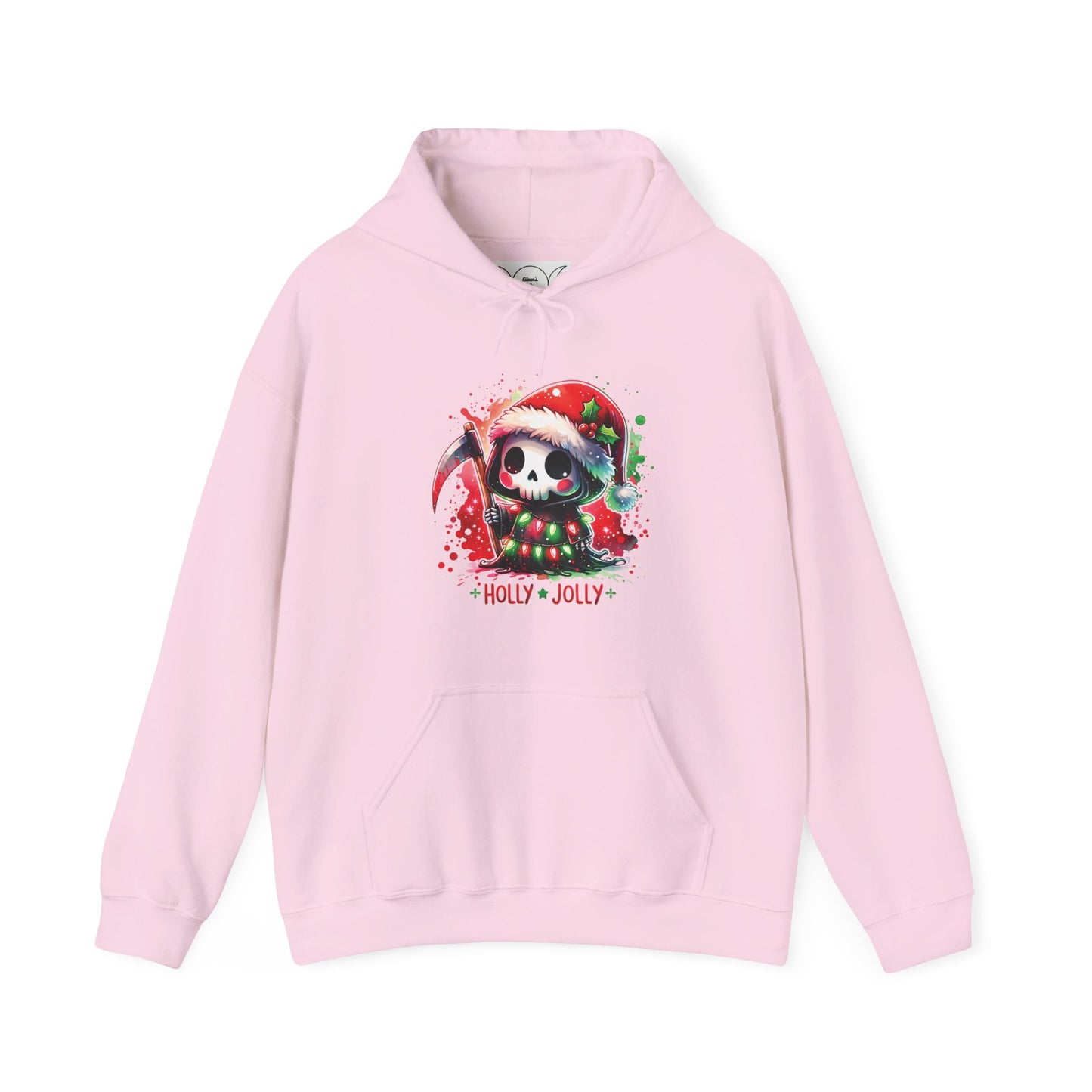 Holly jolly, Unisex Heavy Blend™ Hooded Sweatshirt (no side arm design)