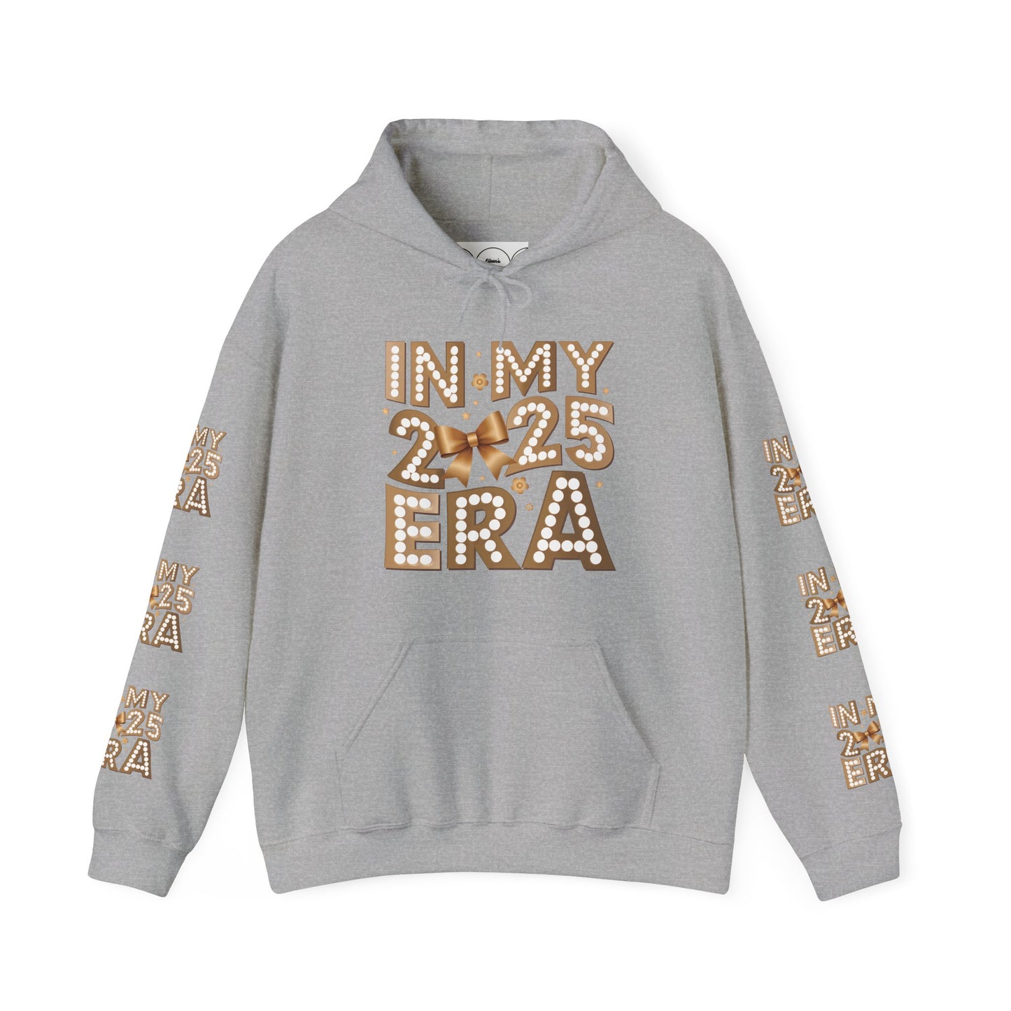 In my 2025 era , Unisex Heavy Blend™ Hooded Sweatshirt (sleeve arm design)