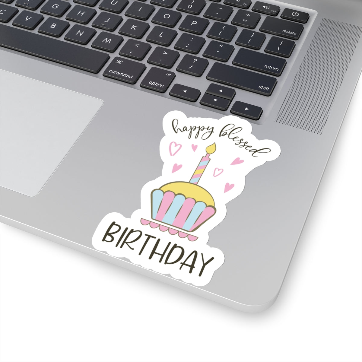 Happy blessed birthday, Kiss-Cut Stickers