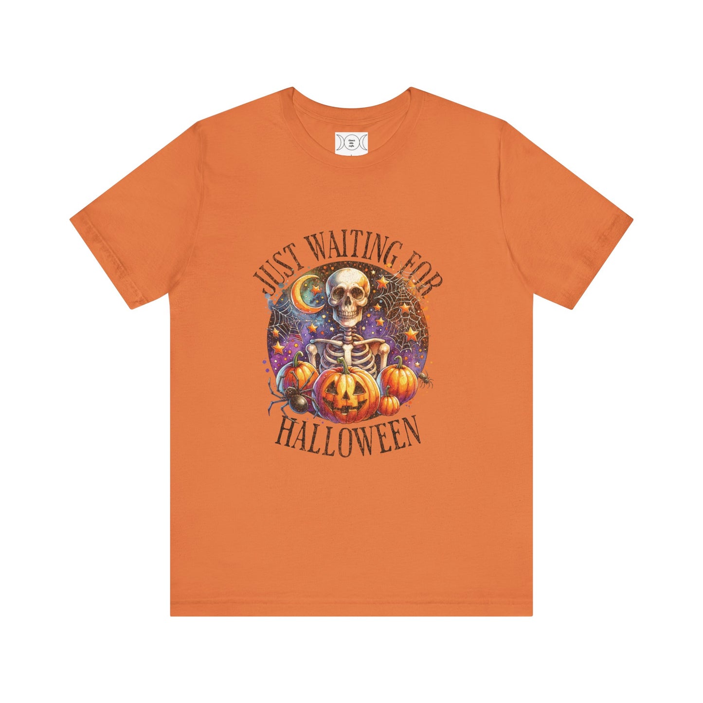 Just waiting for Halloween, Unisex Jersey Short Sleeve Tee (no sleeve design)