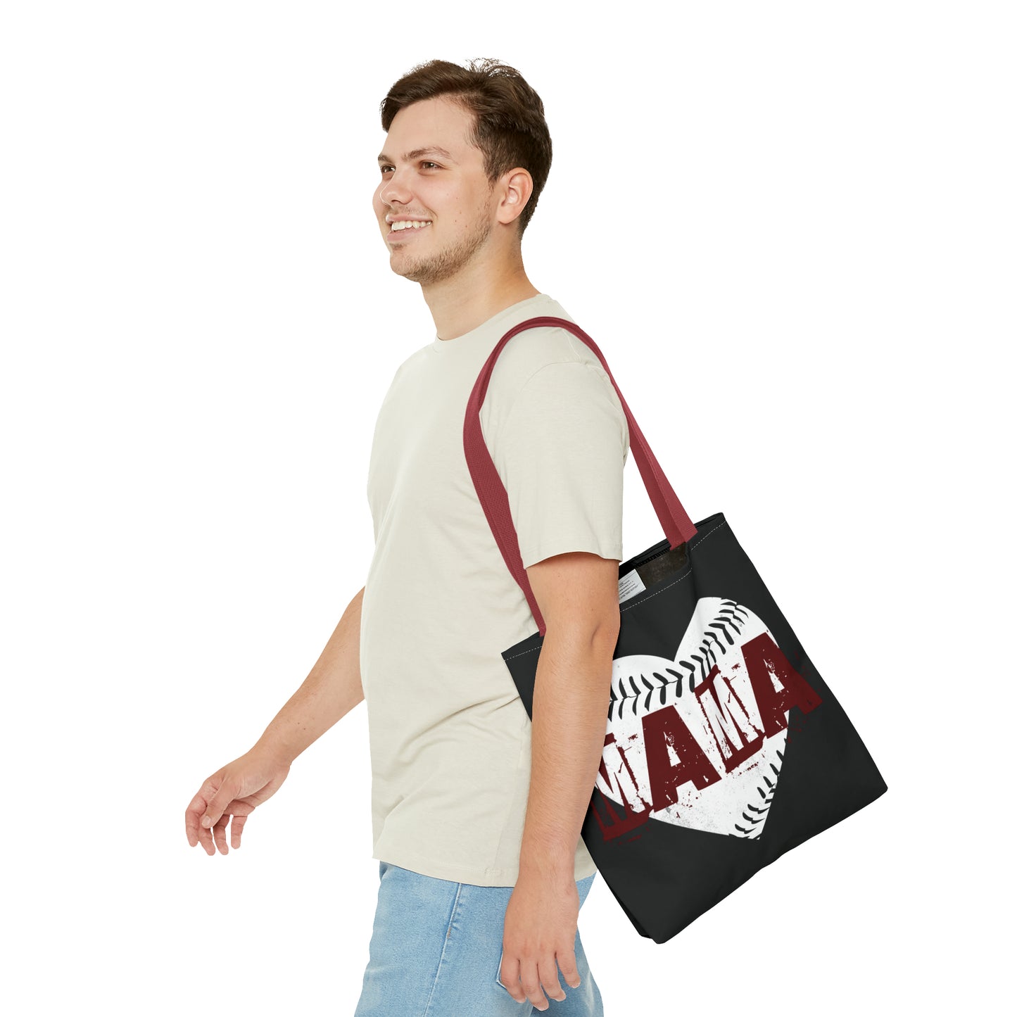 Baseball mama, Tote Bag (AOP)