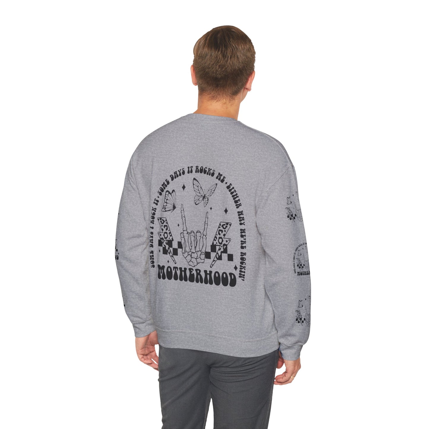 Motherhood , ™ Crewneck Sweatshirt ( side arm design)