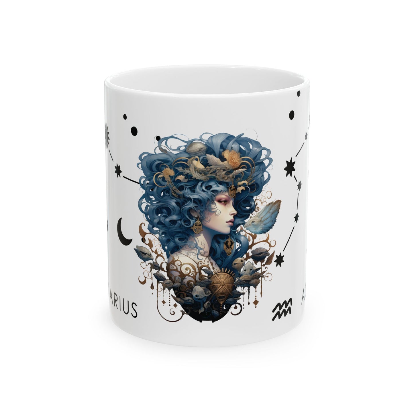 Aquarius,Ceramic Mug, 11oz & 15 oz