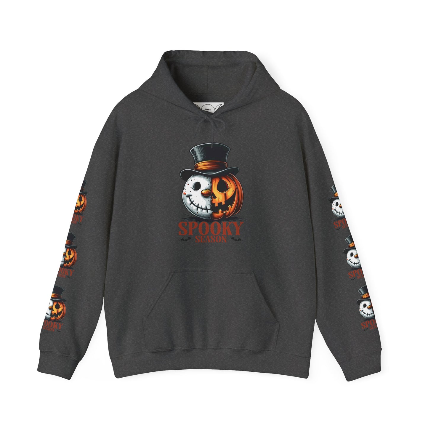 Spooky season,  Unisex Heavy Blend™ Hooded Sweatshirt (sleeve design)