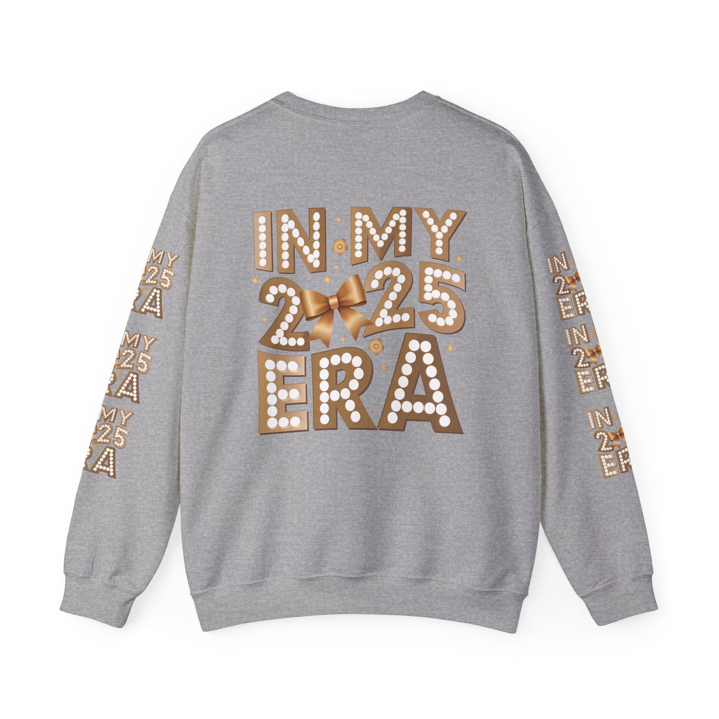 In 2025 era, Unisex Heavy Blend™ Crewneck Sweatshirt (sleeve design)