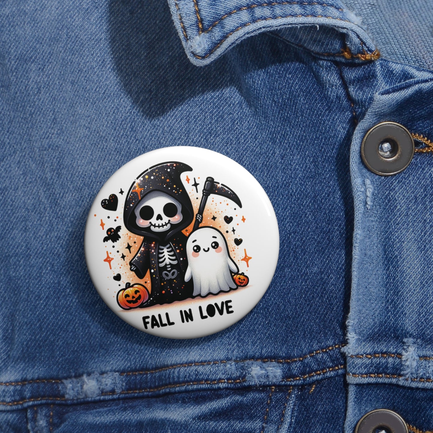 Fall in love, Custom Pin Buttons