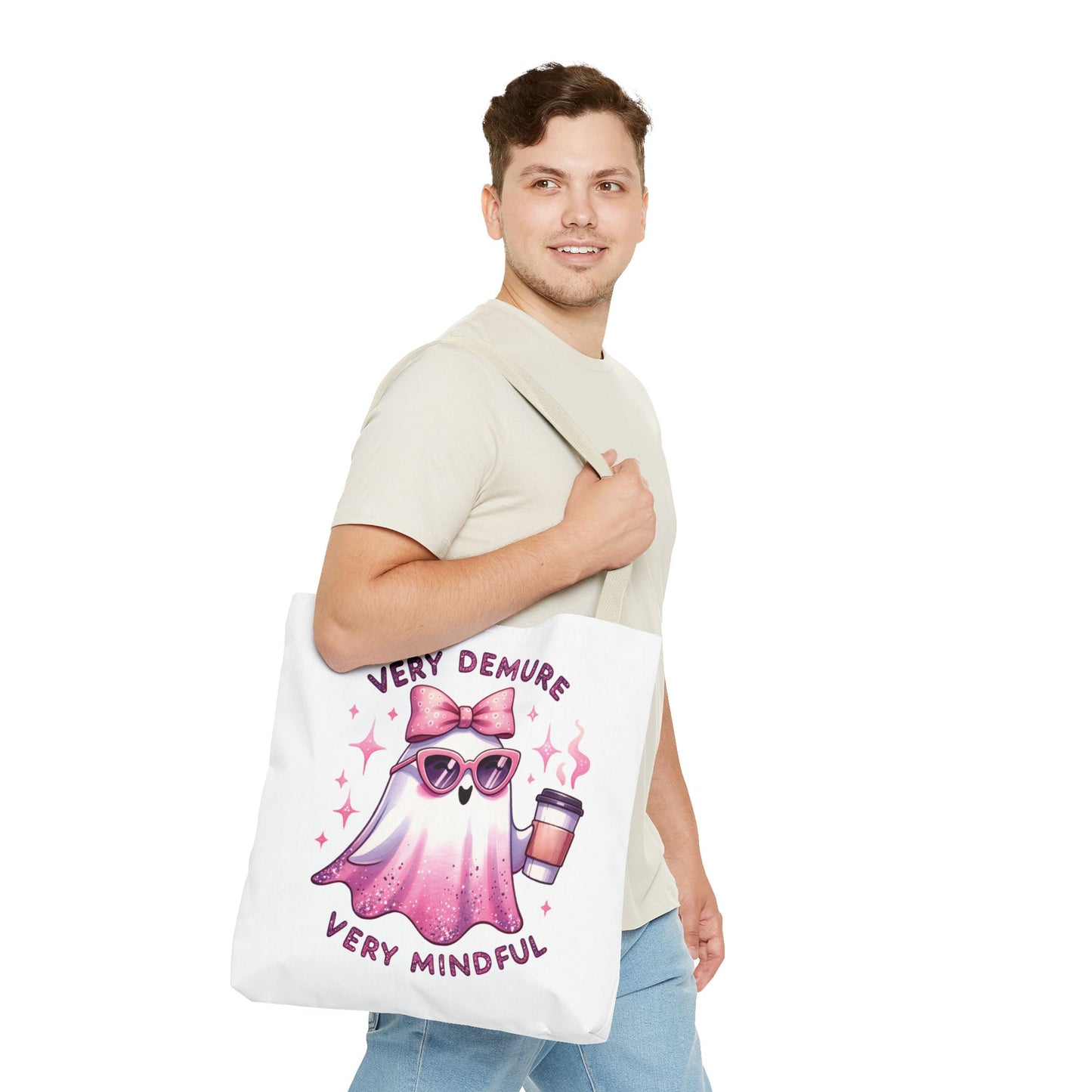 Very demure, Tote Bag (AOP)