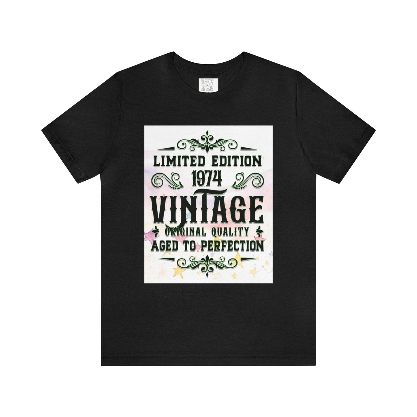 1974 vintage, Unisex Jersey Short Sleeve Tee