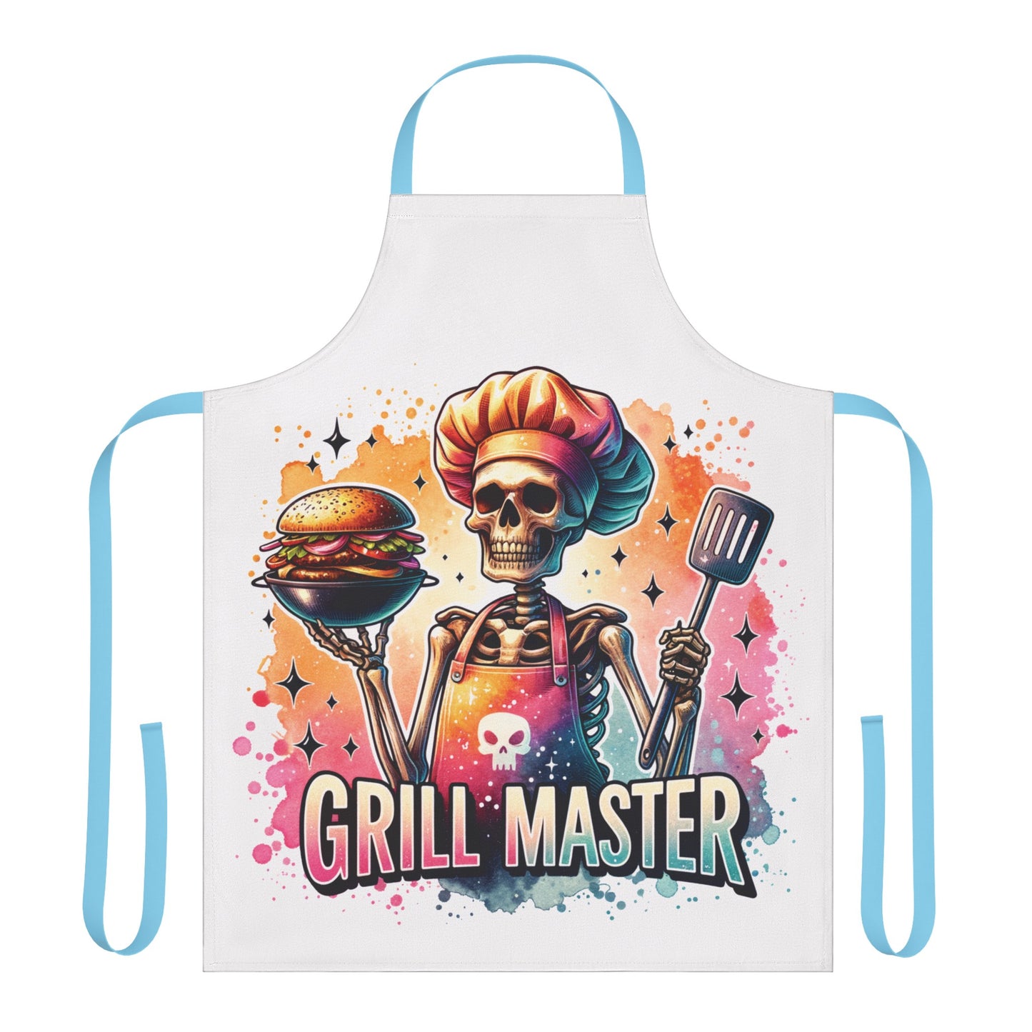 Grill master, Apron, 5-Color Straps (AOP)