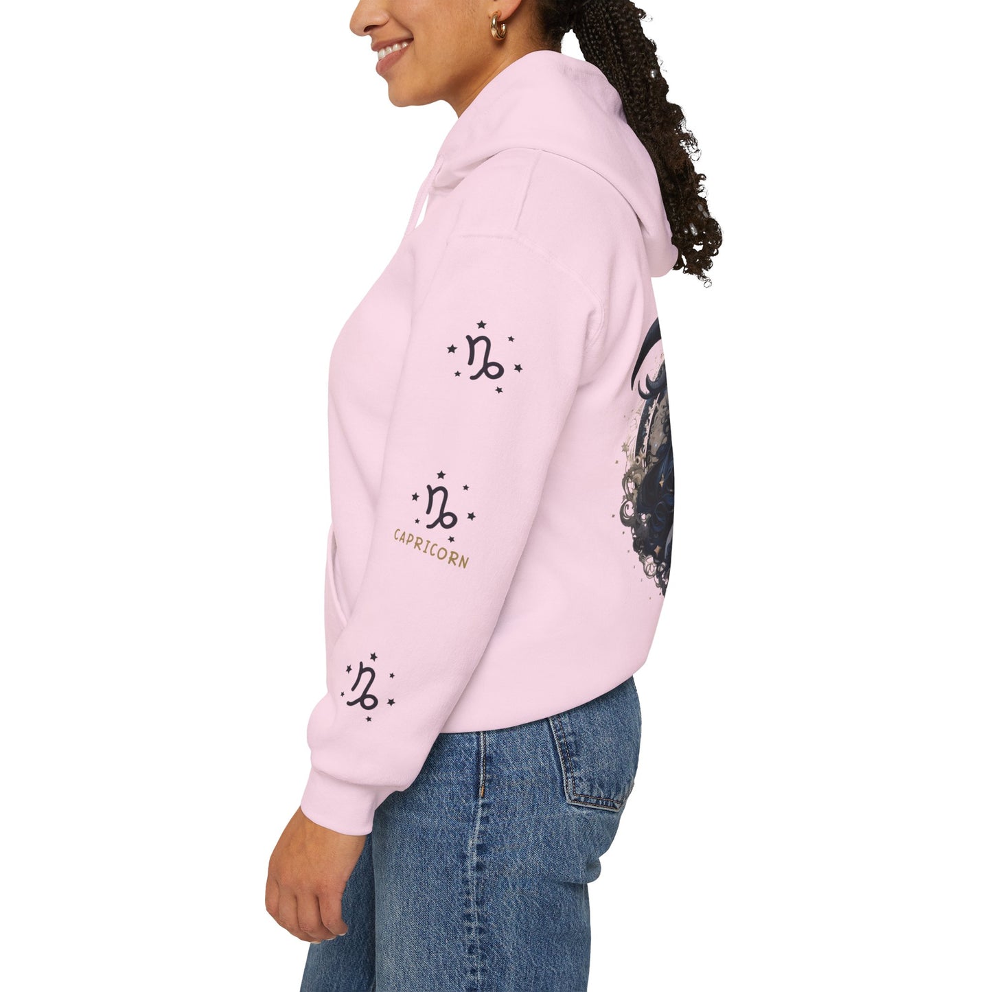 Capricorn,  Unisex Heavy Blend™ Hooded Sweatshirt (no side arm design)