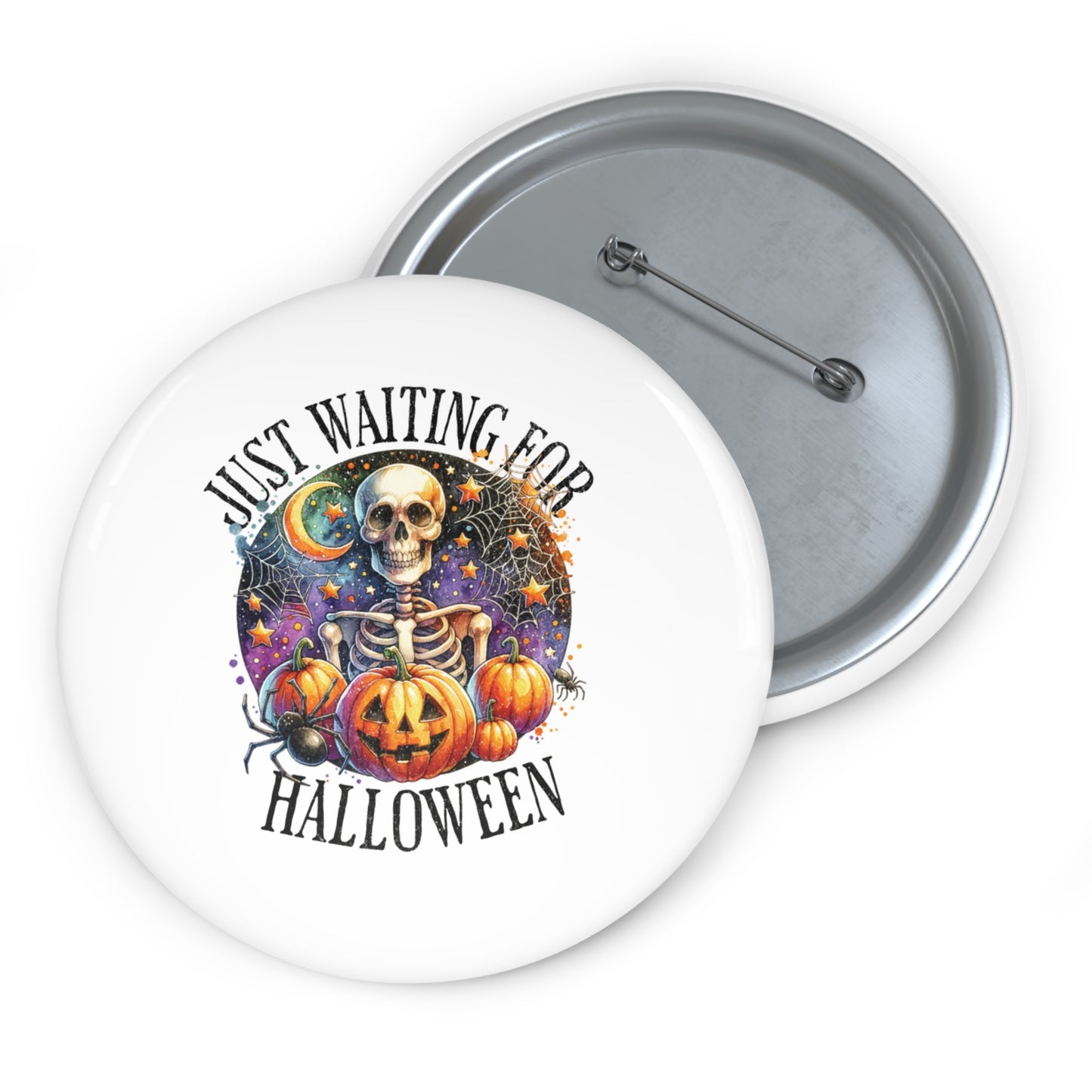 Just waiting for Halloween Pin Buttons