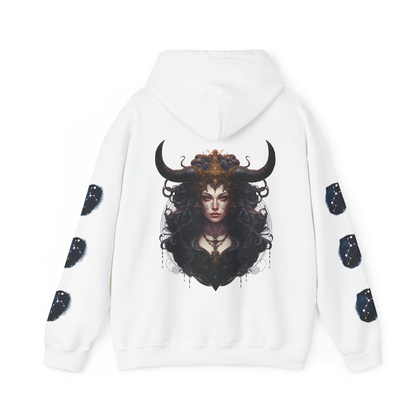 Taurus,  Unisex Heavy Blend™ Hooded Sweatshirt (sleeve design)