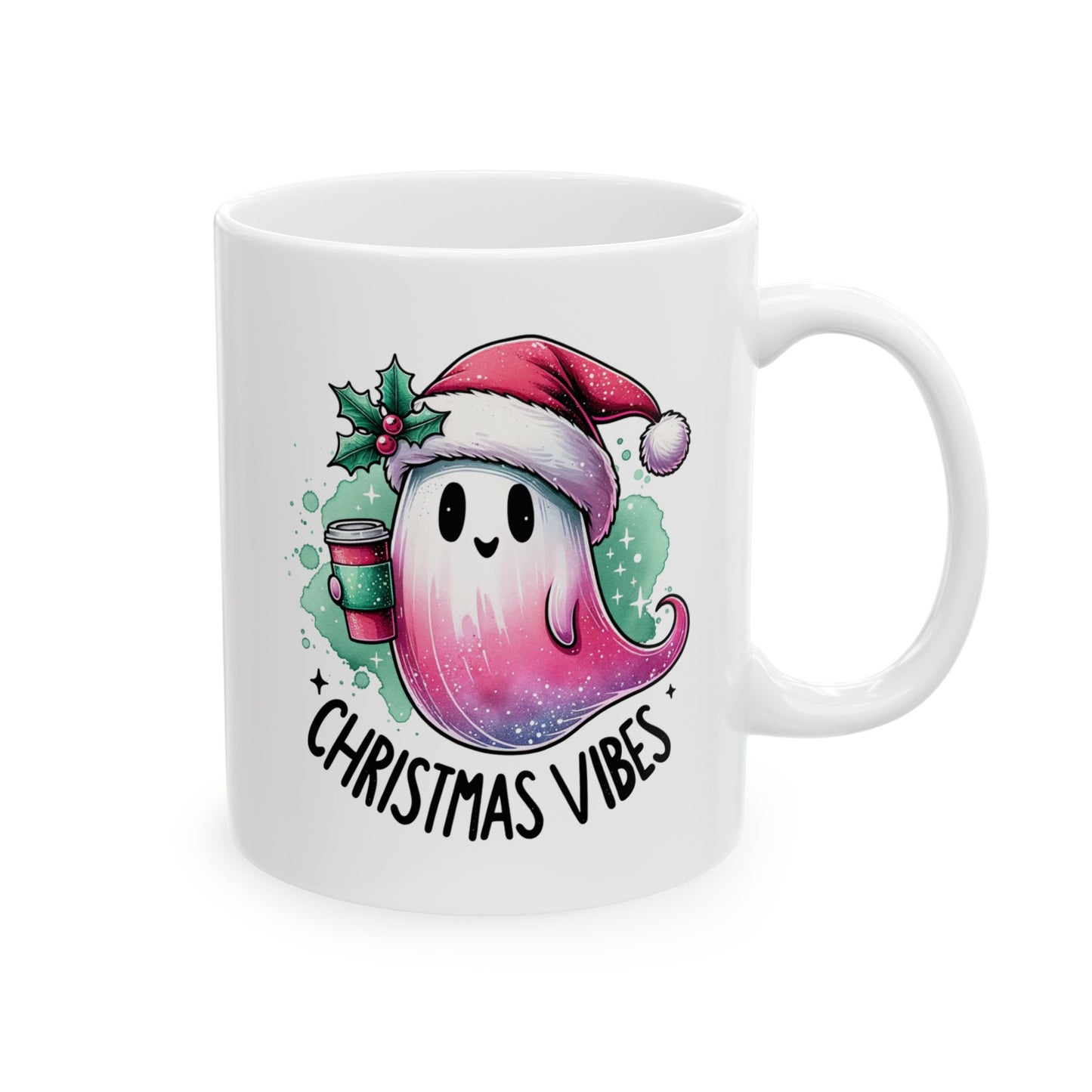 Christmas vibes Ceramic Mug, (11oz, 15oz)