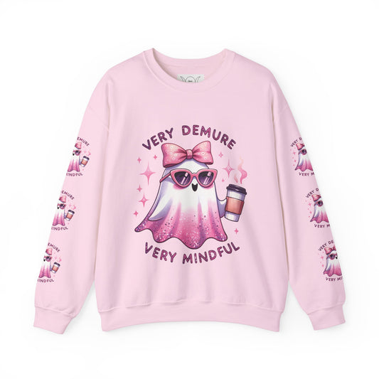 Very demure , ™ Crewneck Sweatshirt (Sleeve design )