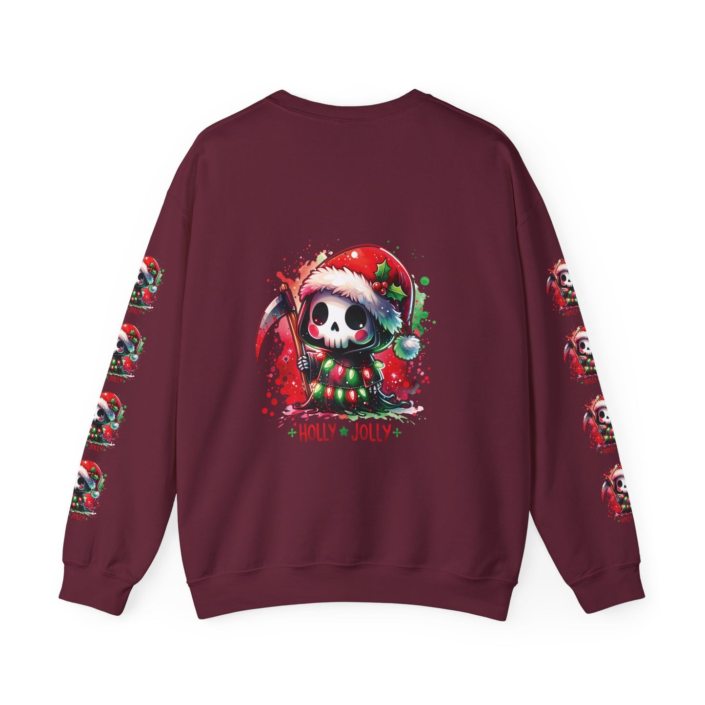 Holly jolly, ™ Crewneck Sweatshirt ( sleeve design )