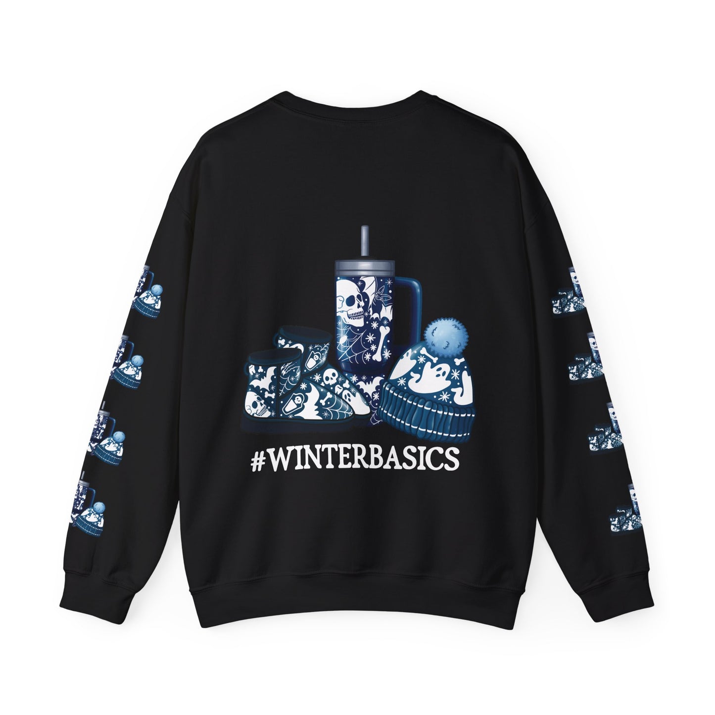 #winterbasics, ™ Crewneck Sweatshirt ( sleeve design )