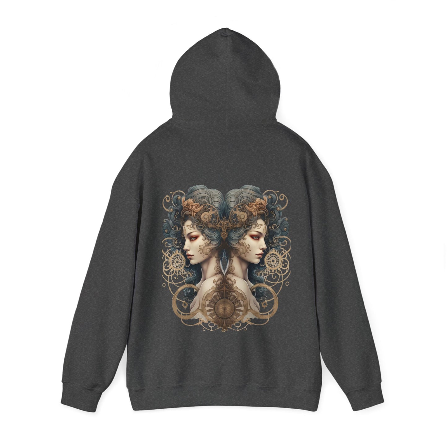 Gemini ,  Unisex Heavy Blend™ Hooded Sweatshirt (no side arm design)