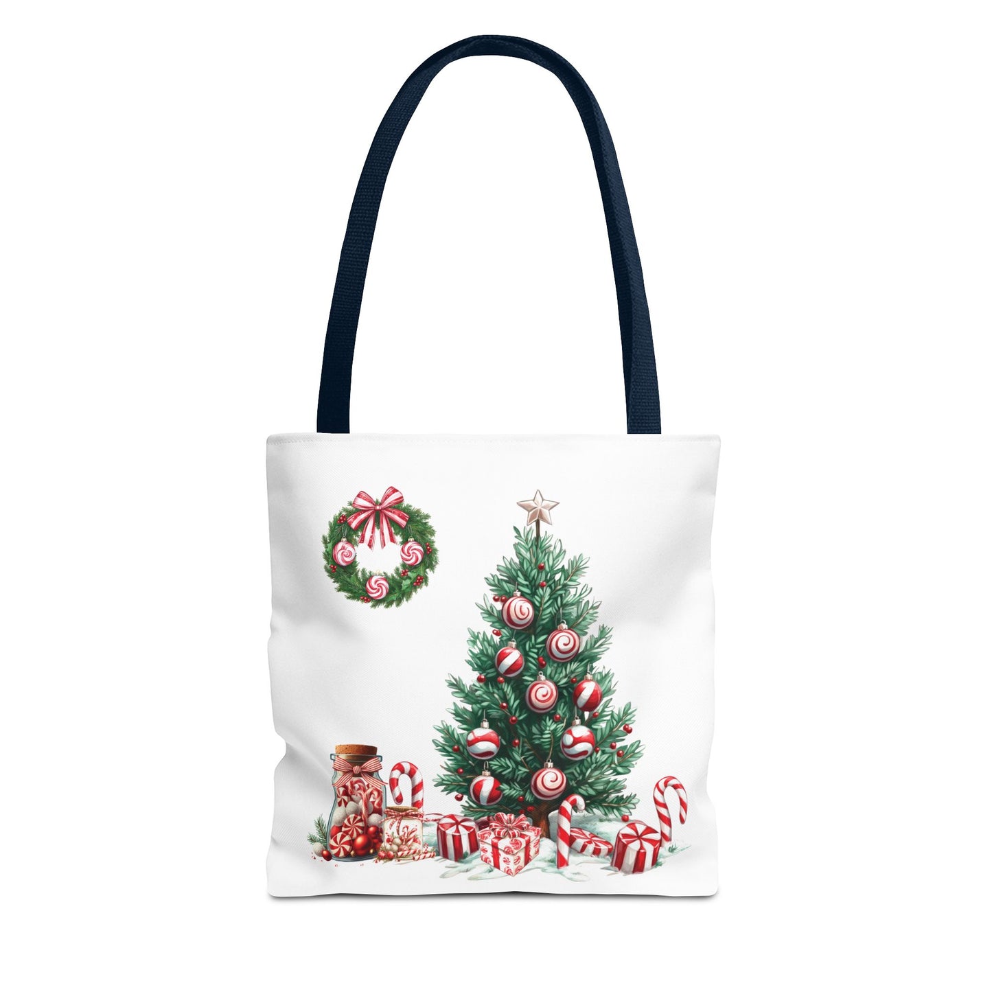 Peppermint Christmas, Tote Bag (AOP)