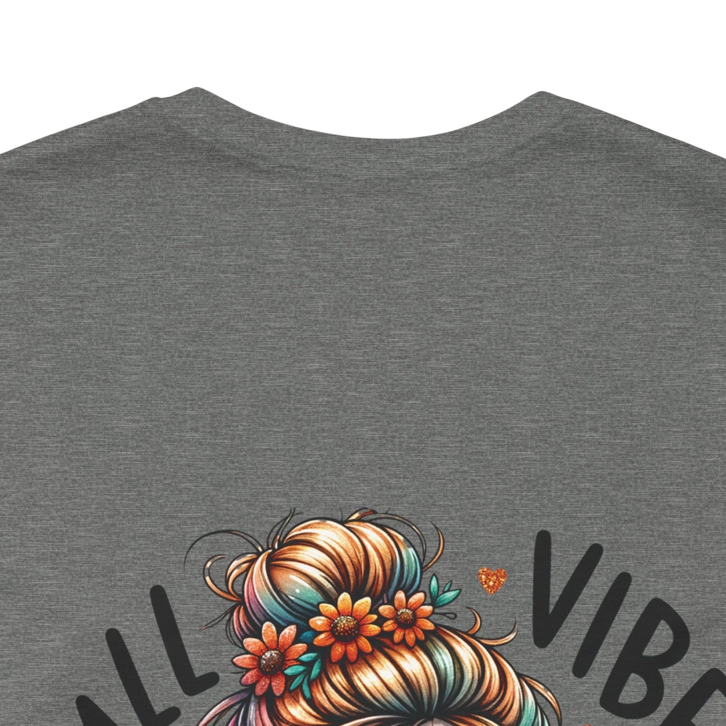 Fall vibes, Unisex Jersey Short Sleeve Tee (no arm design)