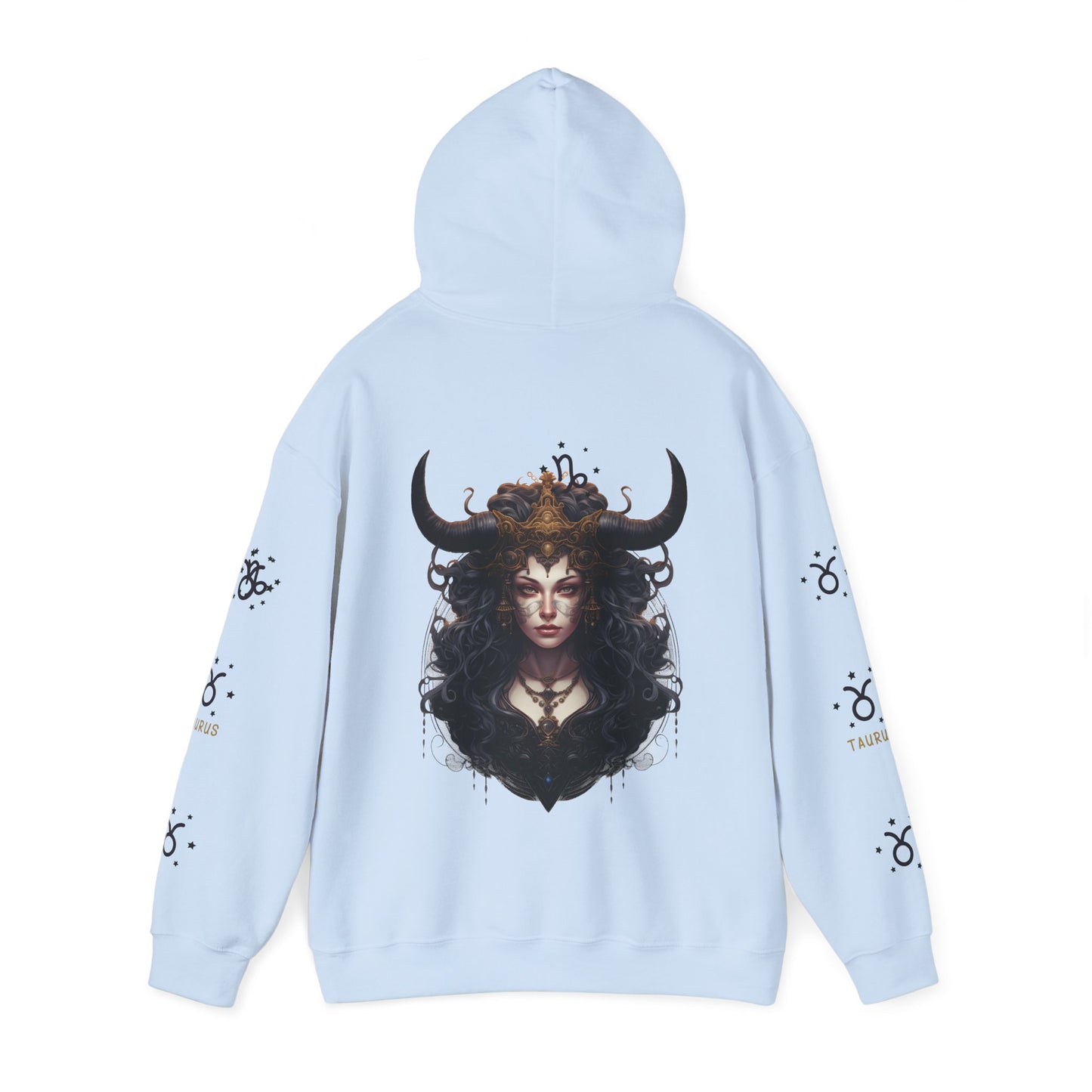 Taurus, Unisex Heavy Blend™ Hooded Sweatshirt (sleeve design )