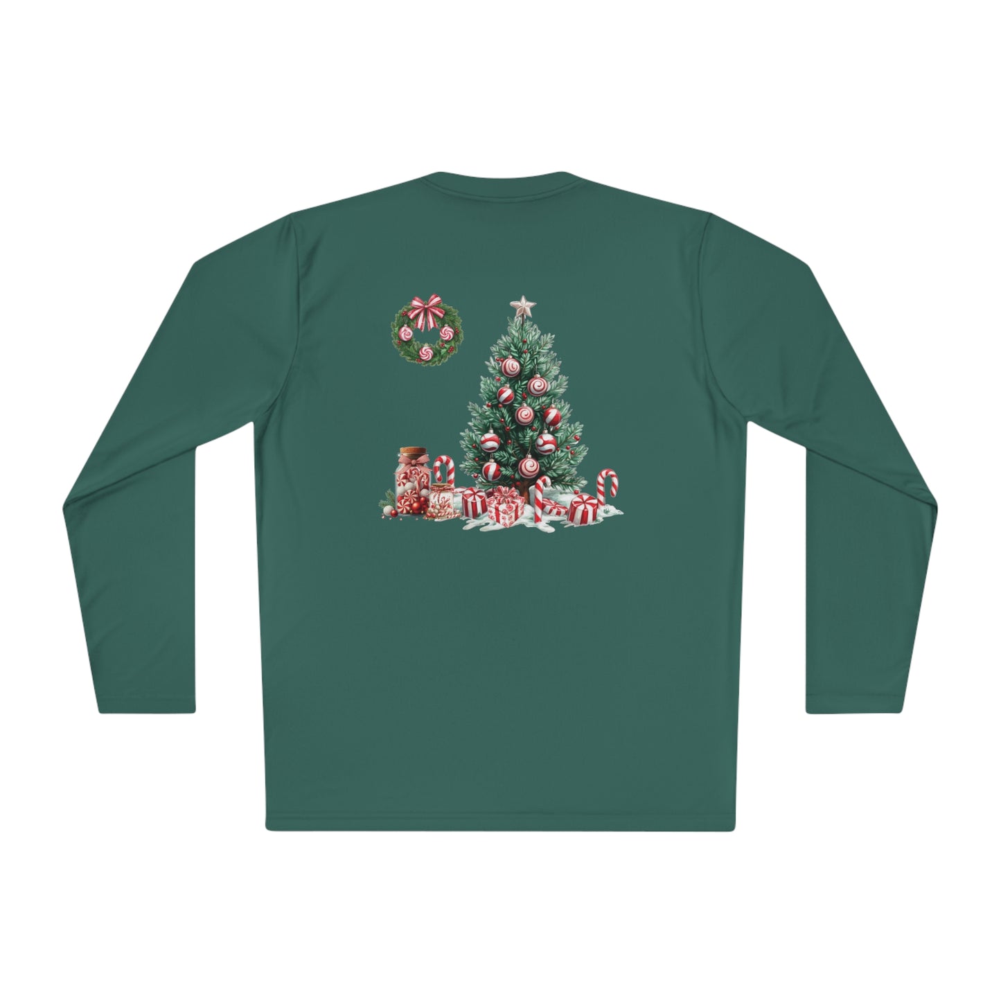 Peppermint Christmas,  Unisex Lightweight Long Sleeve Tee