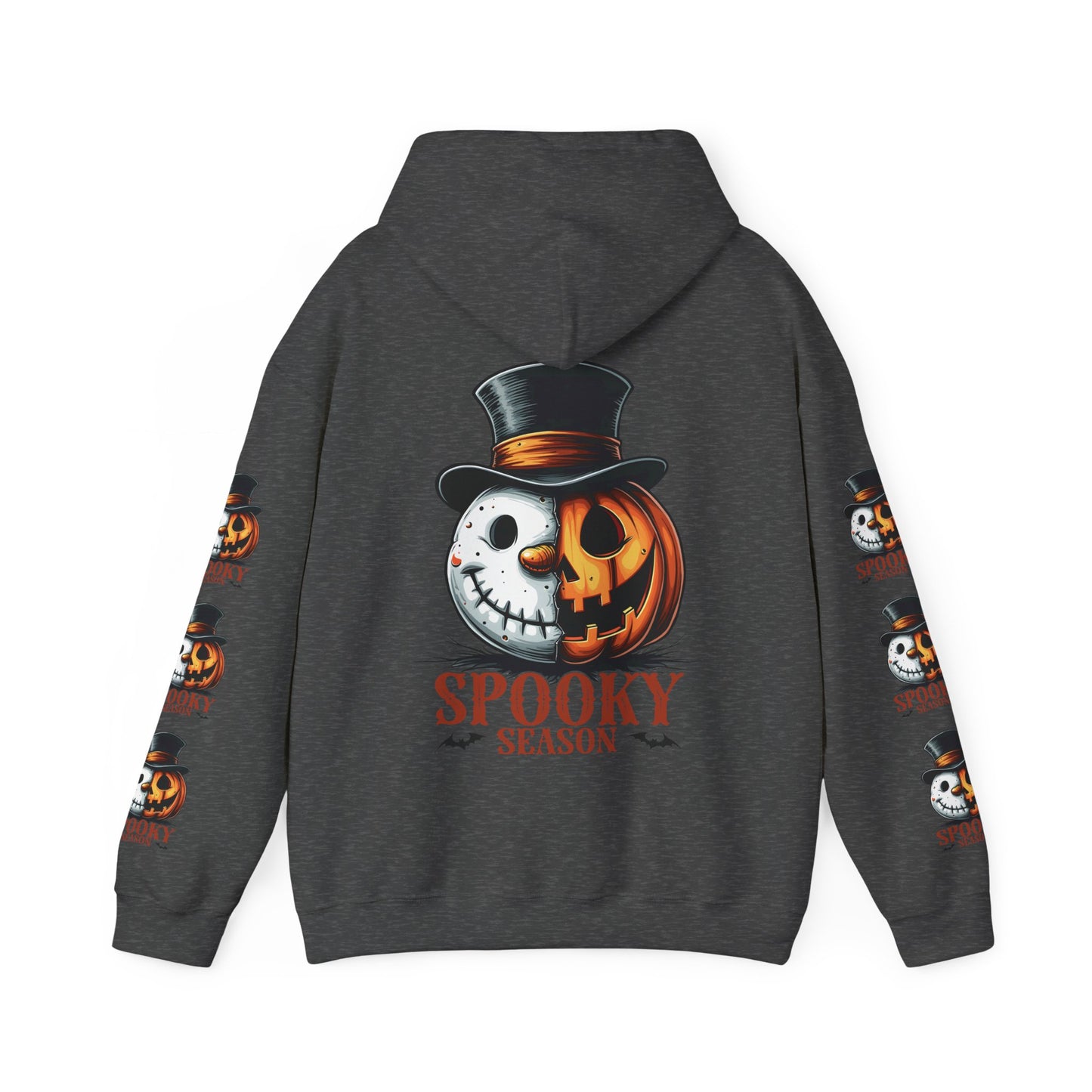 Spooky season,  Unisex Heavy Blend™ Hooded Sweatshirt (sleeve design)