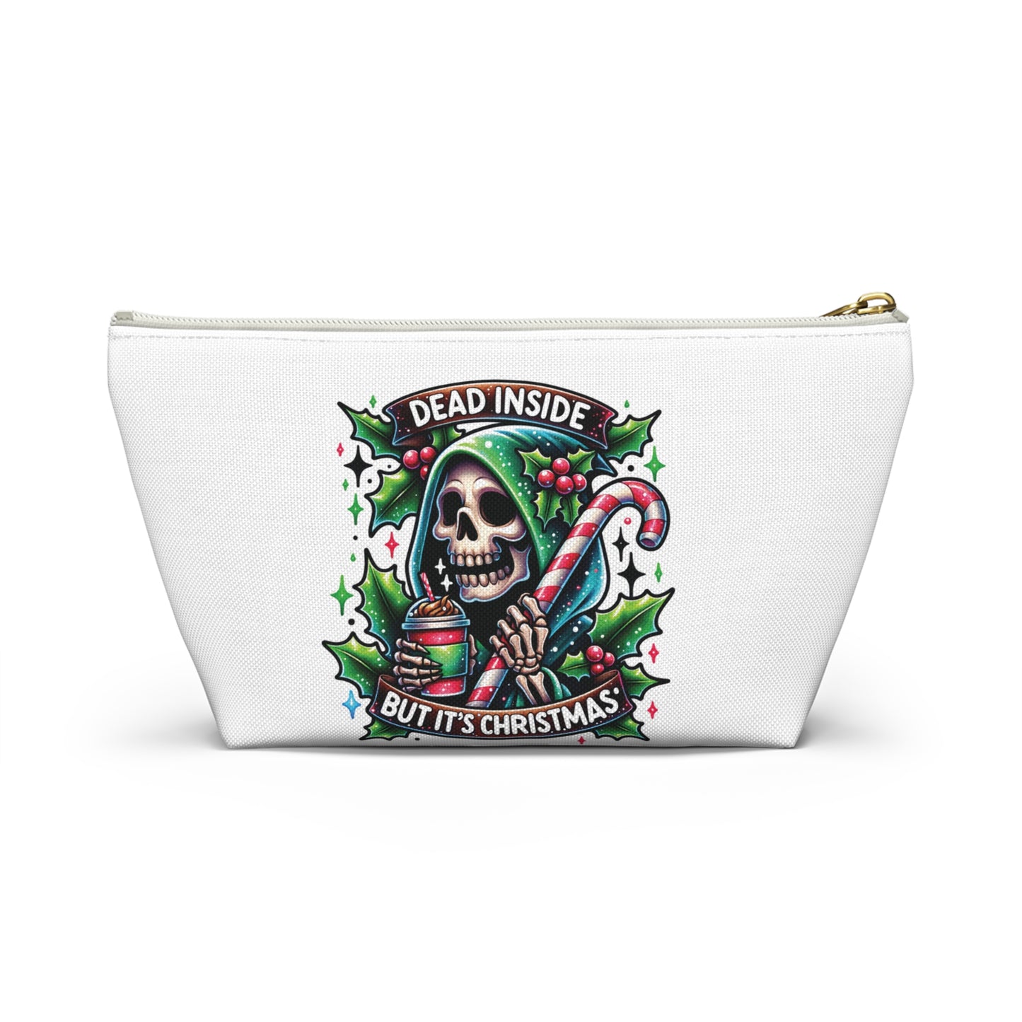 Dead inside but it’s Christmas,  Accessory Pouch w T-bottoms