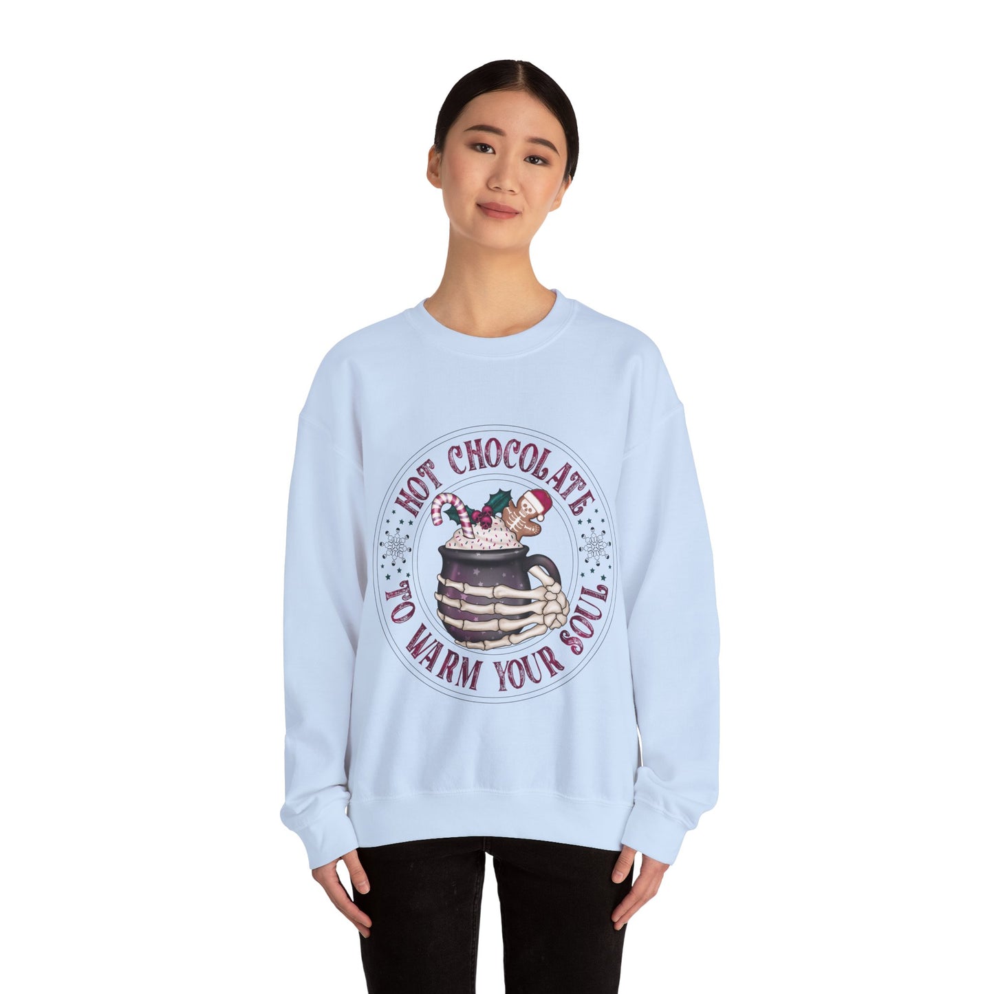 Hot chocolate to warm up my soul, ™ Crewneck Sweatshirt ( no sleeve design )