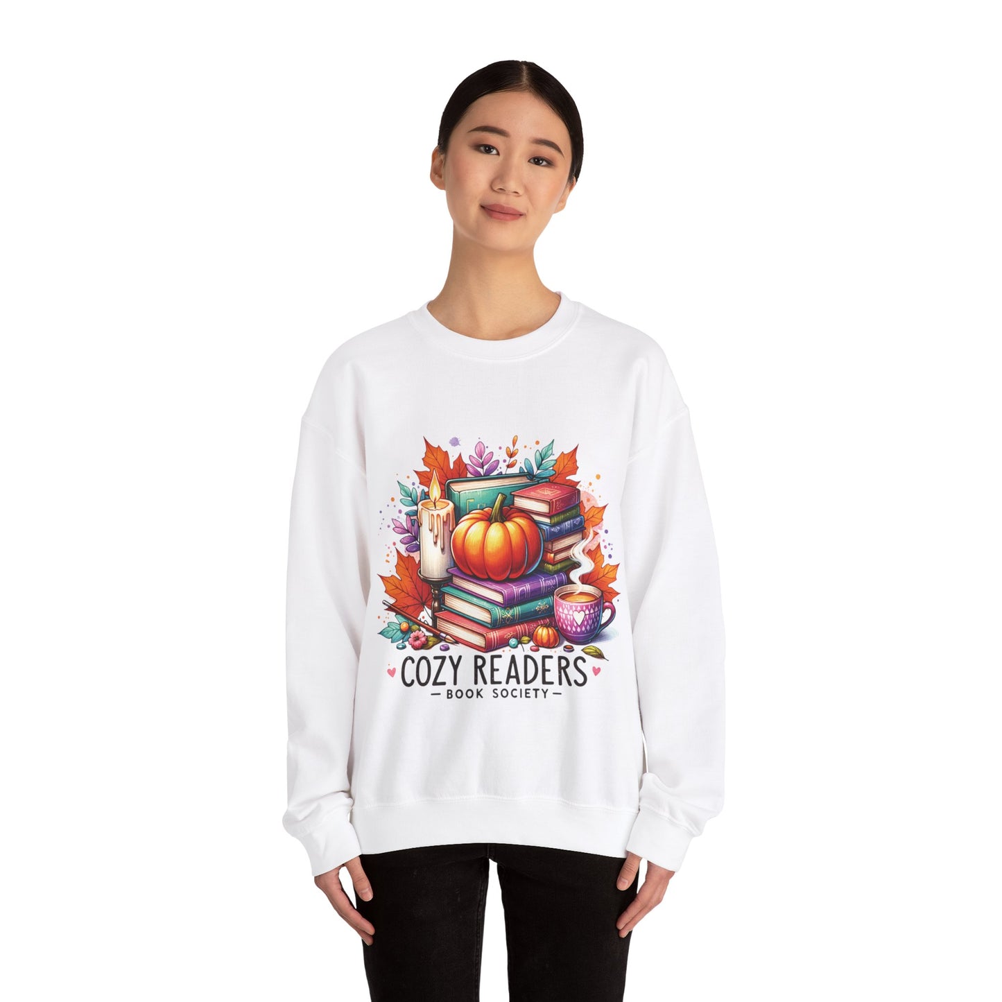 Cozy reader book society, ™ Crewneck Sweatshirt ( no sleeve design )