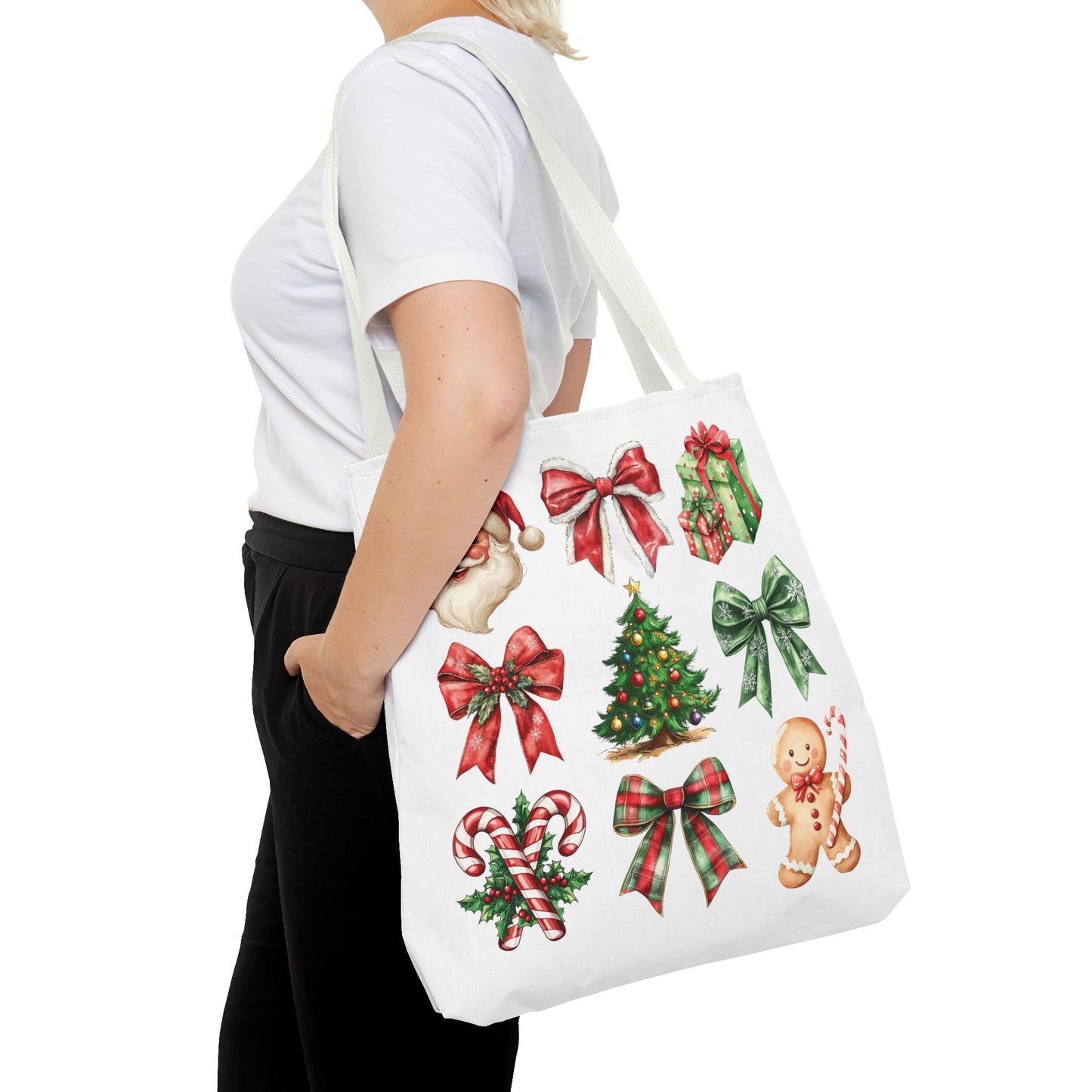 Christmas and bows, Tote Bag (AOP)