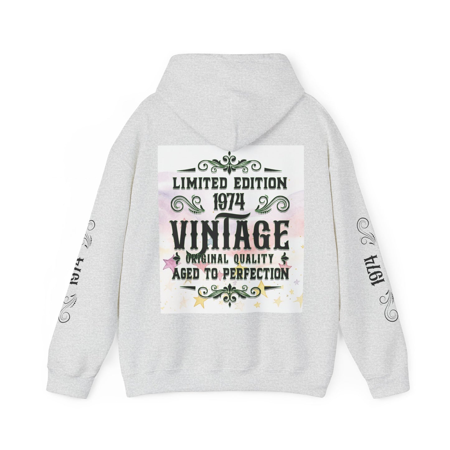 1974 vintage, Unisex Heavy Blend™ Hooded Sweatshirt