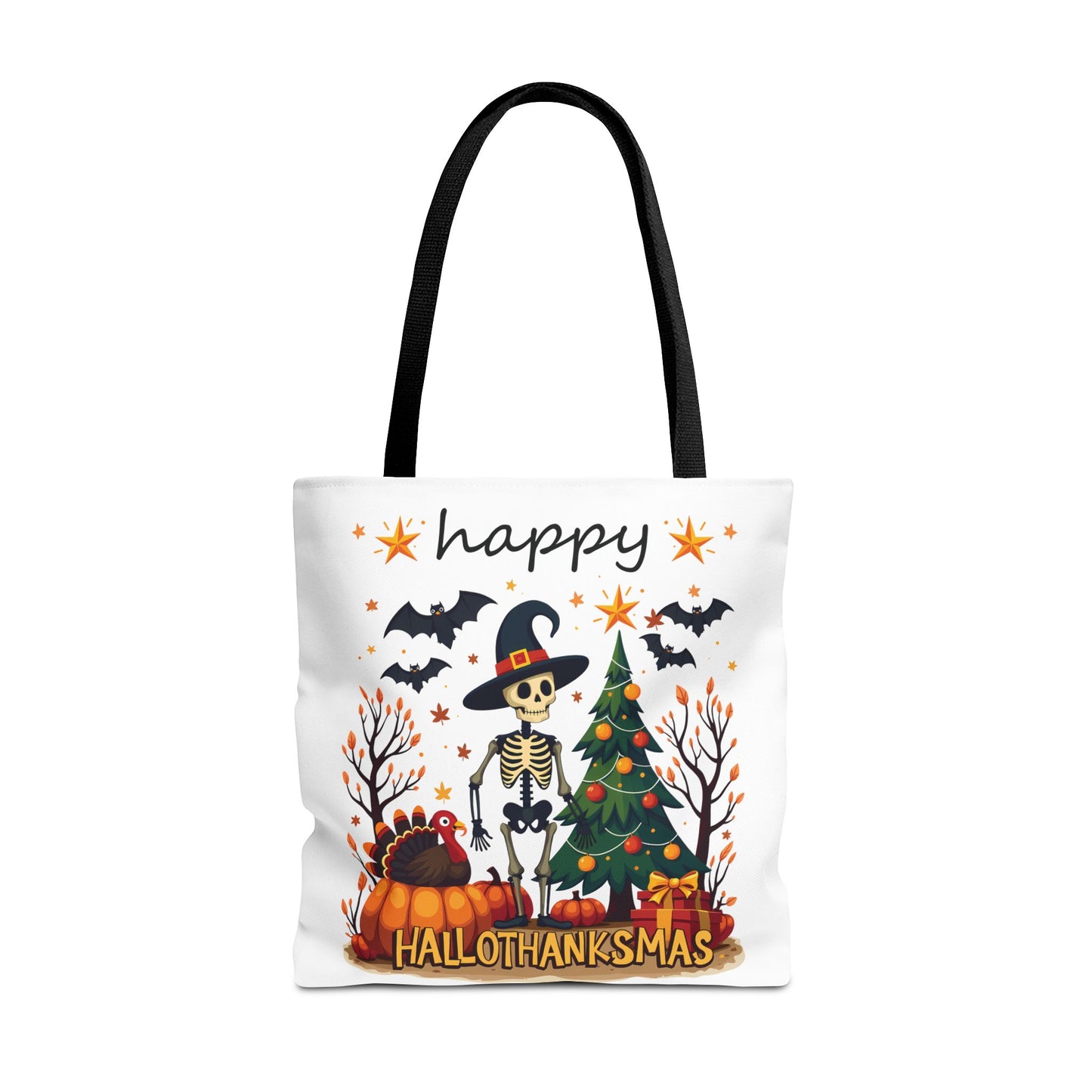 Happy hellothanksmas, Tote Bag (AOP)