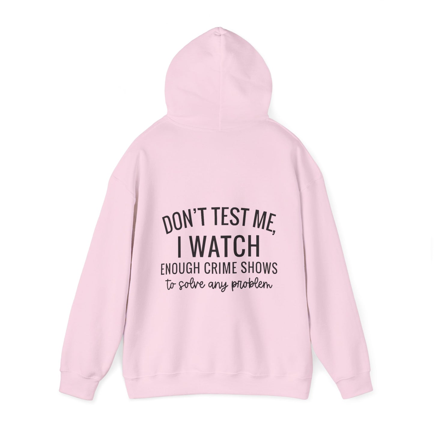 True crime watcher, Unisex Heavy Blend™ Hooded Sweatshirt (no side arm design)